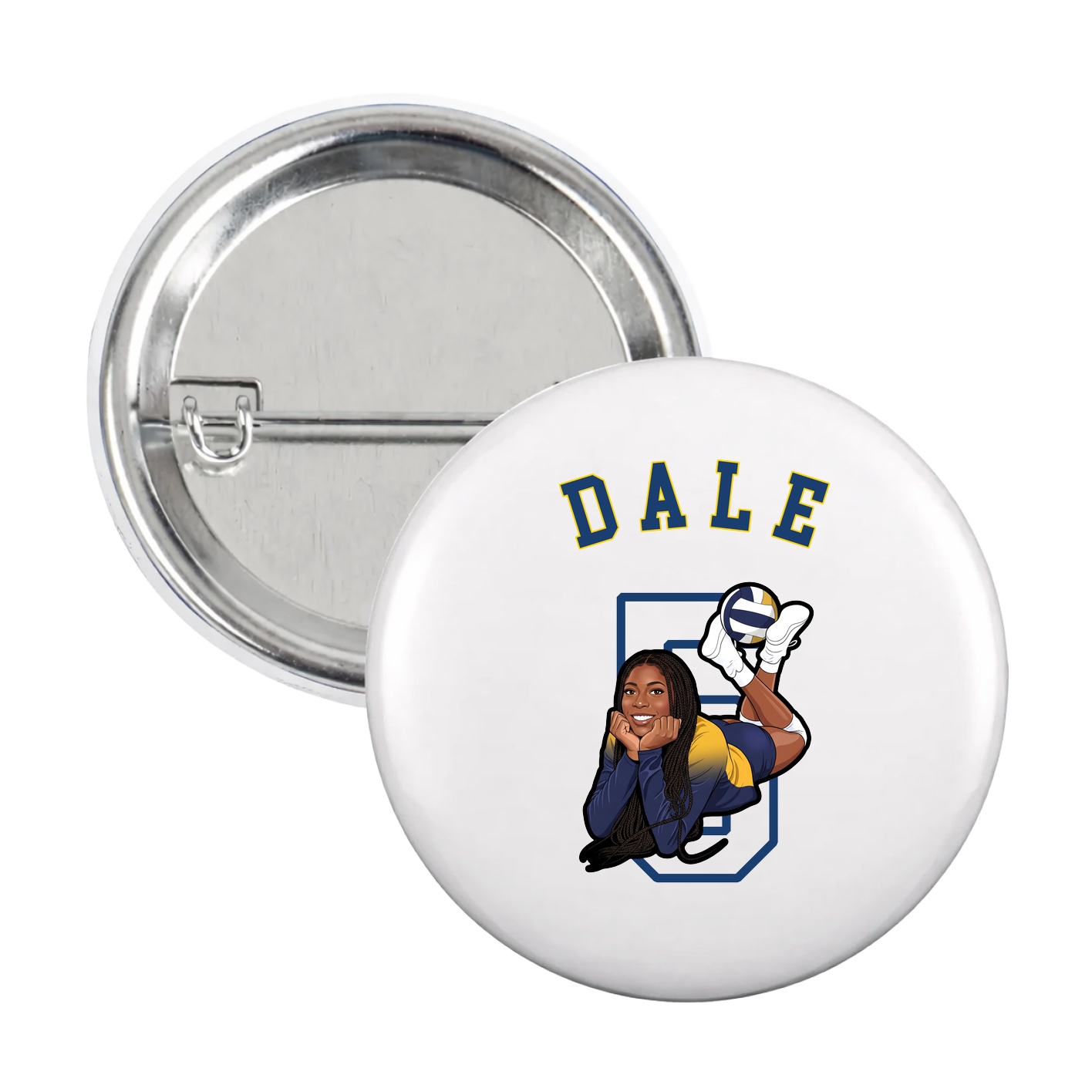 Game Day Button — Shirsey Arch in White
