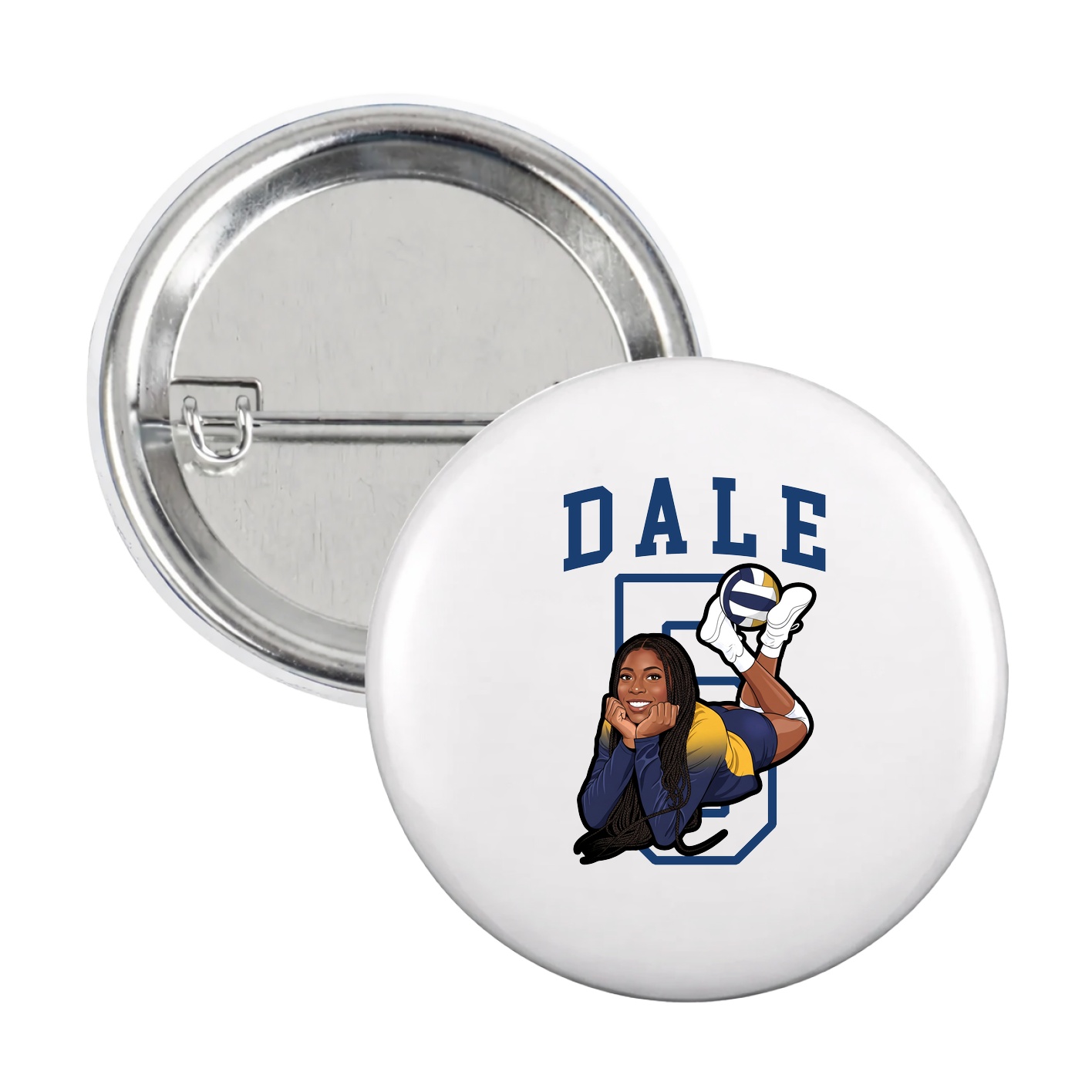 Game Day Button — Shirsey in White