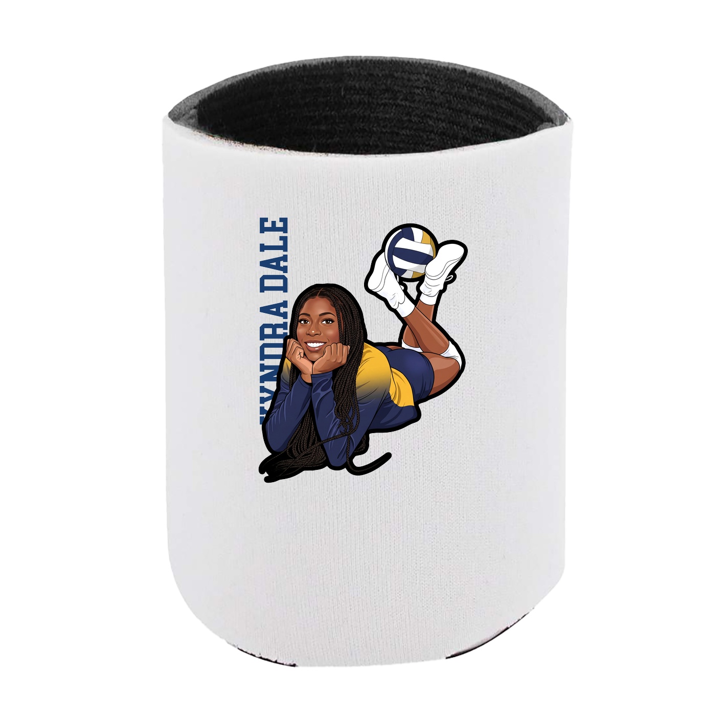 Can Holder — Name Vertical in White