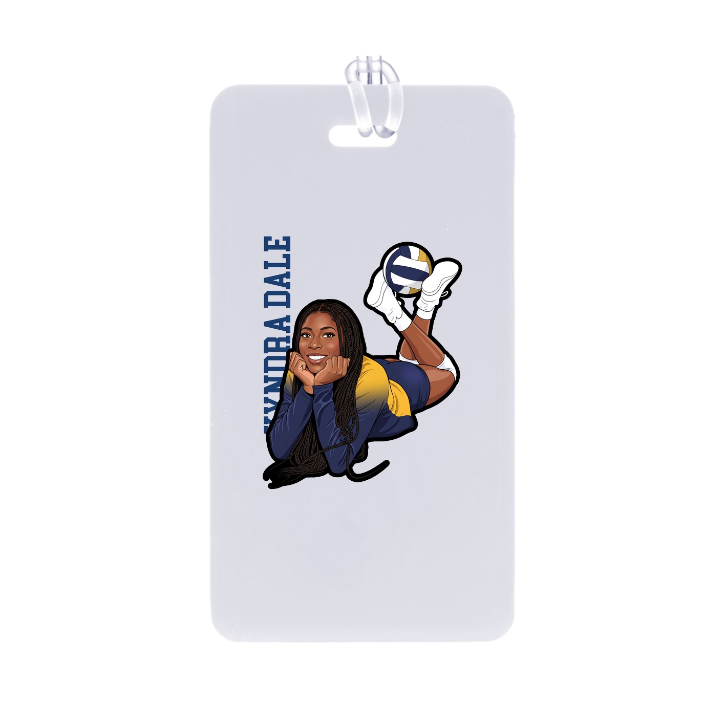 Bag Tag — Name Vertical in Classic