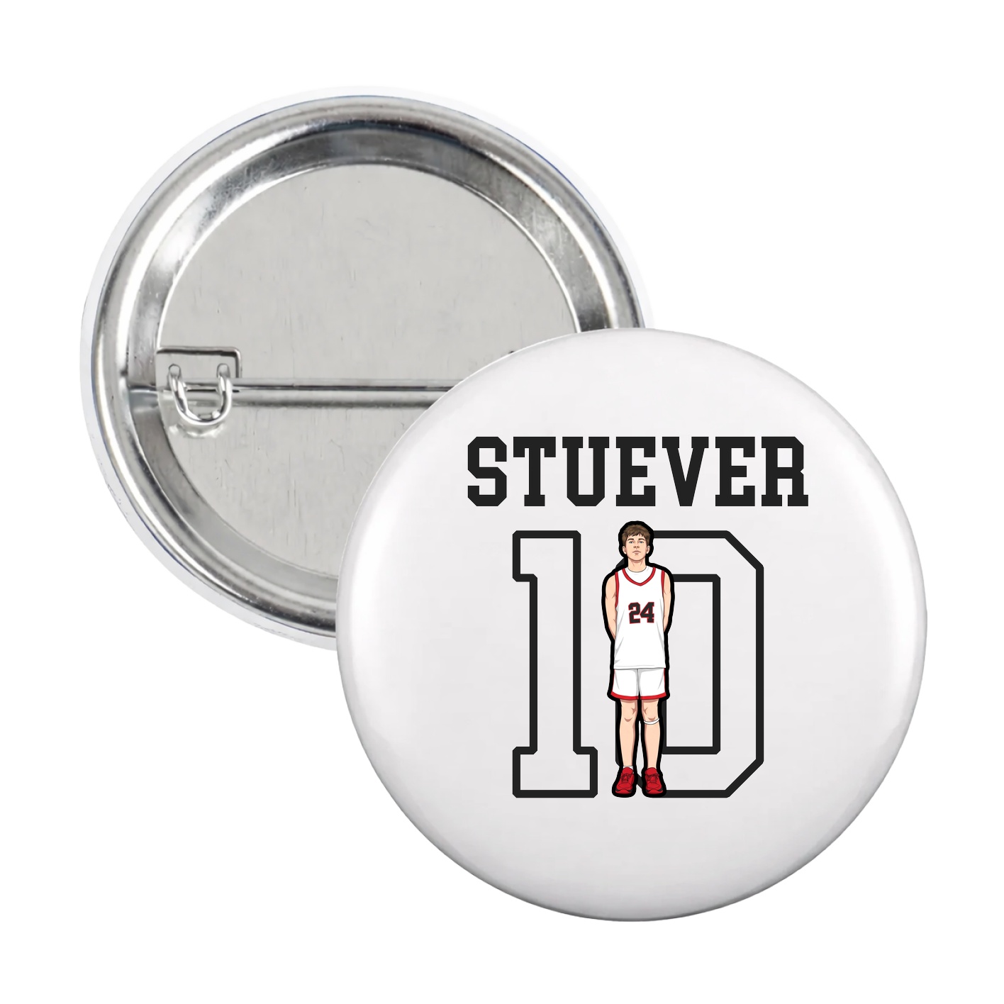 Game Day Button — Shirsey in White