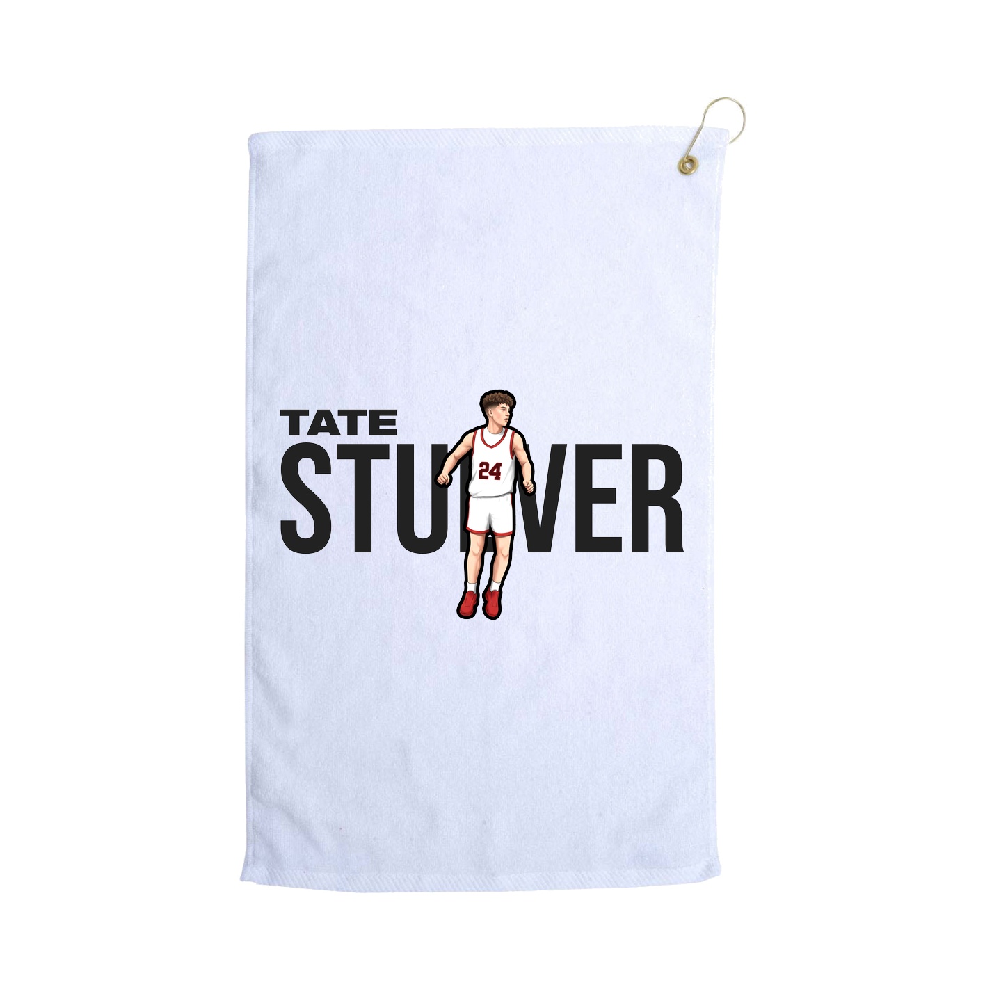 Golf Towel — Player Name in White