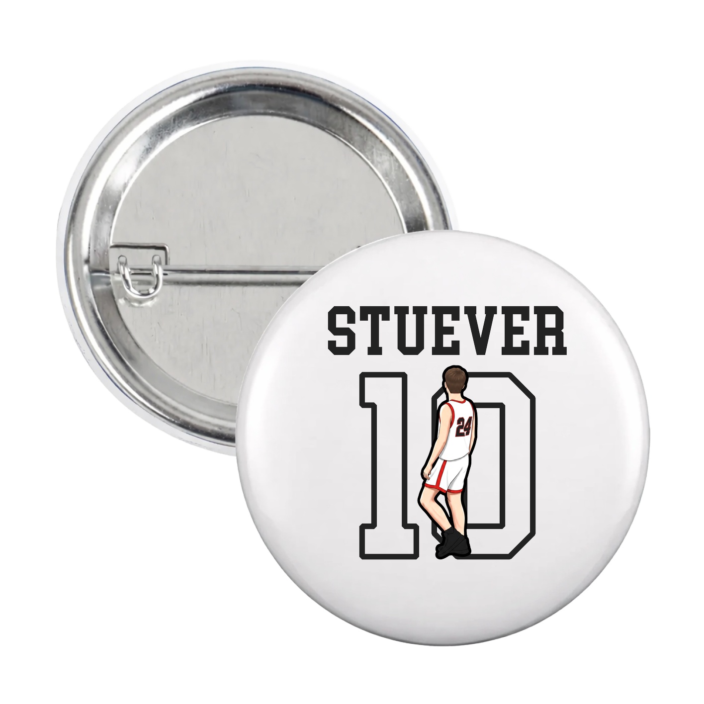 Game Day Button — Shirsey in White