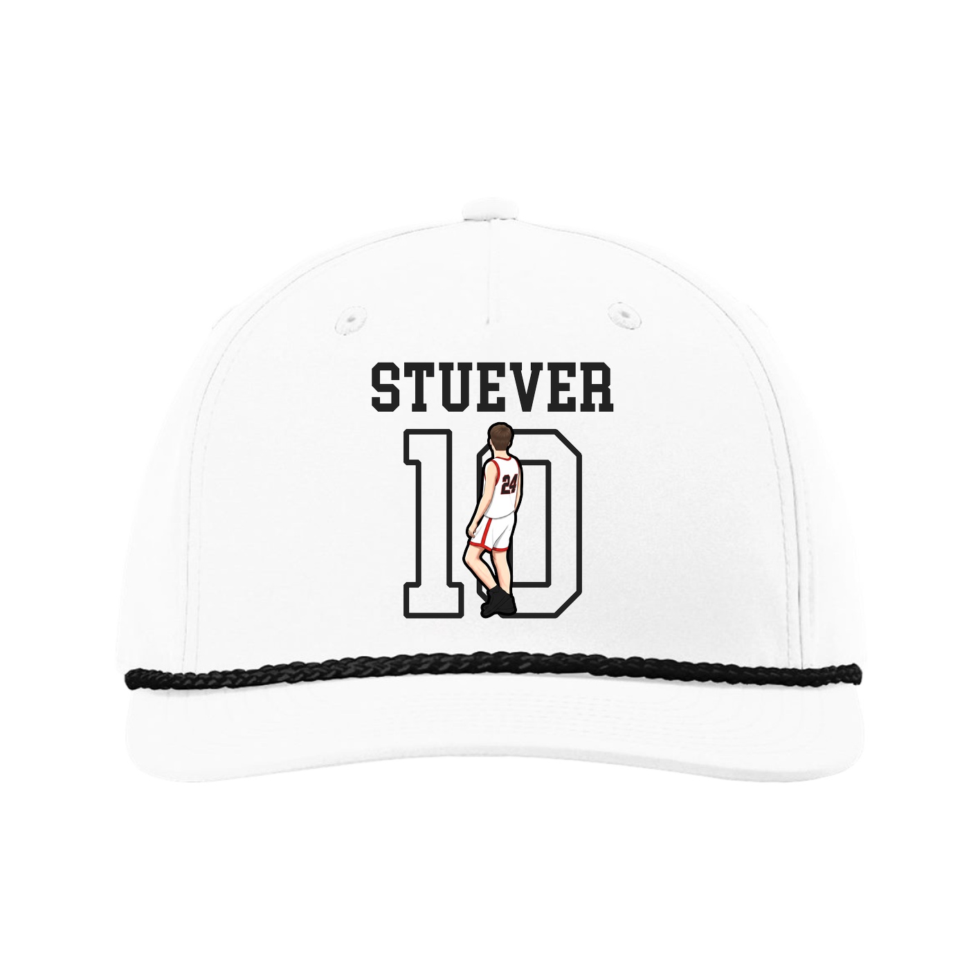 Five-Panel Classic Rope Cap — Shirsey in White
