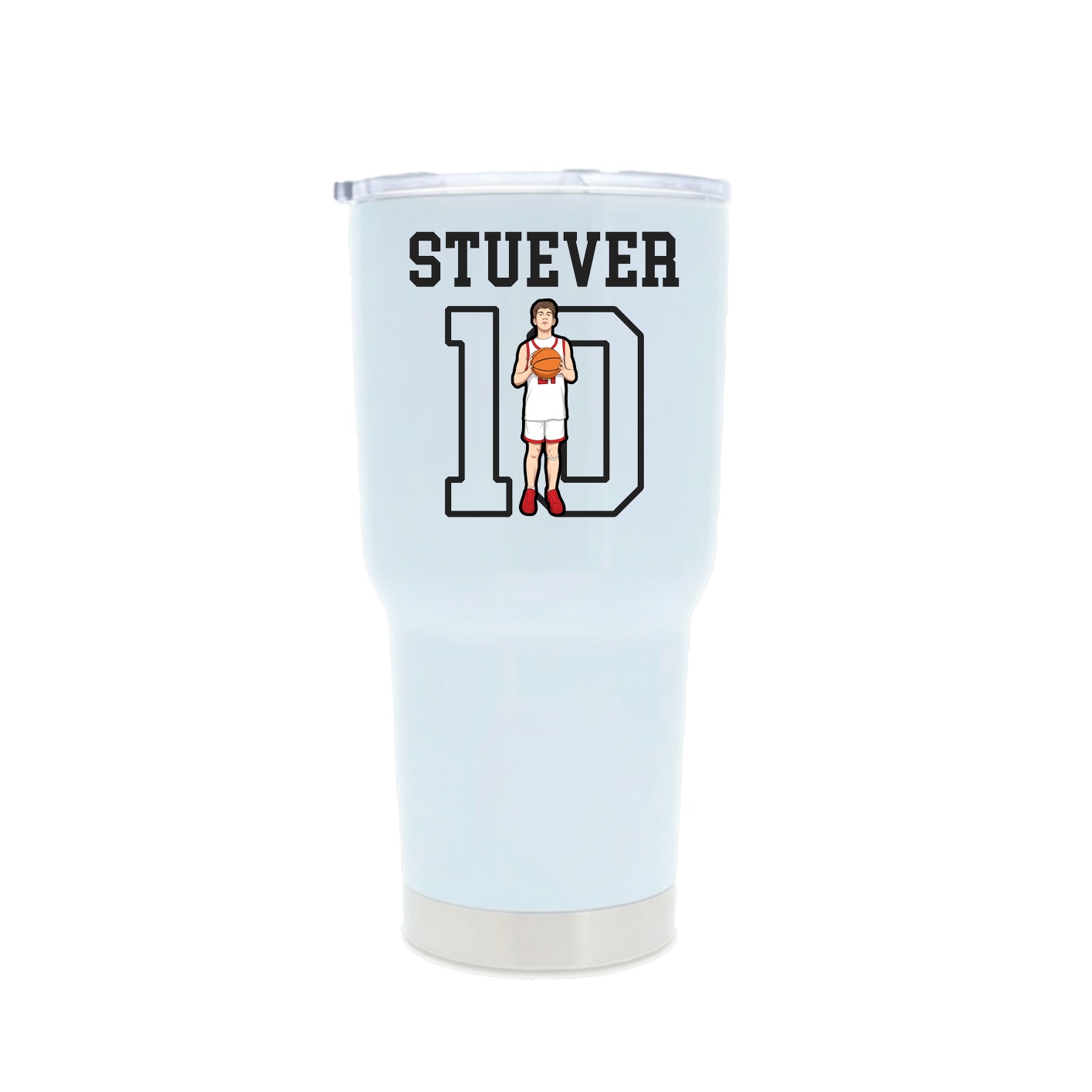 30oz Stainless Steel Tumbler — Shirsey in White