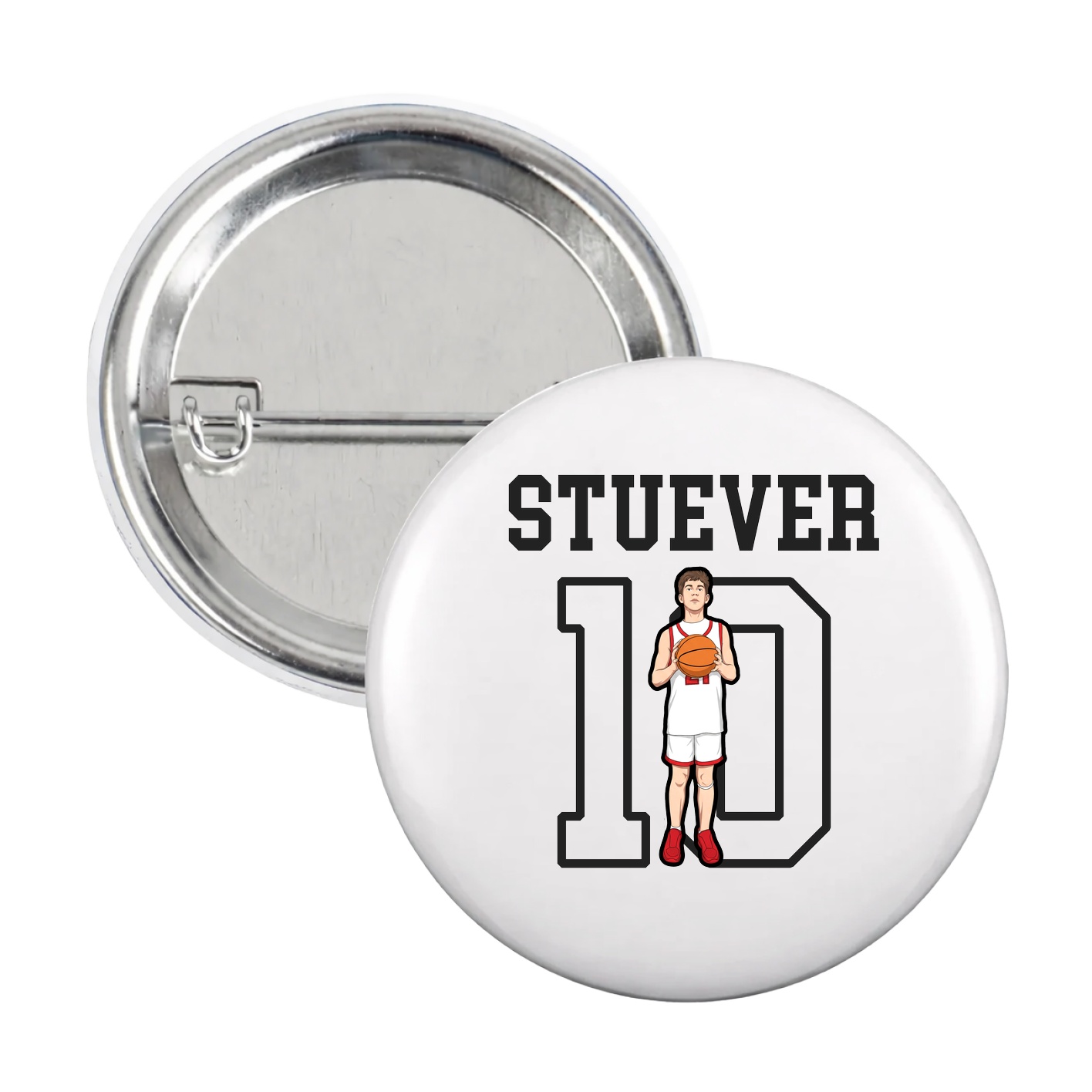 Game Day Button — Shirsey in White