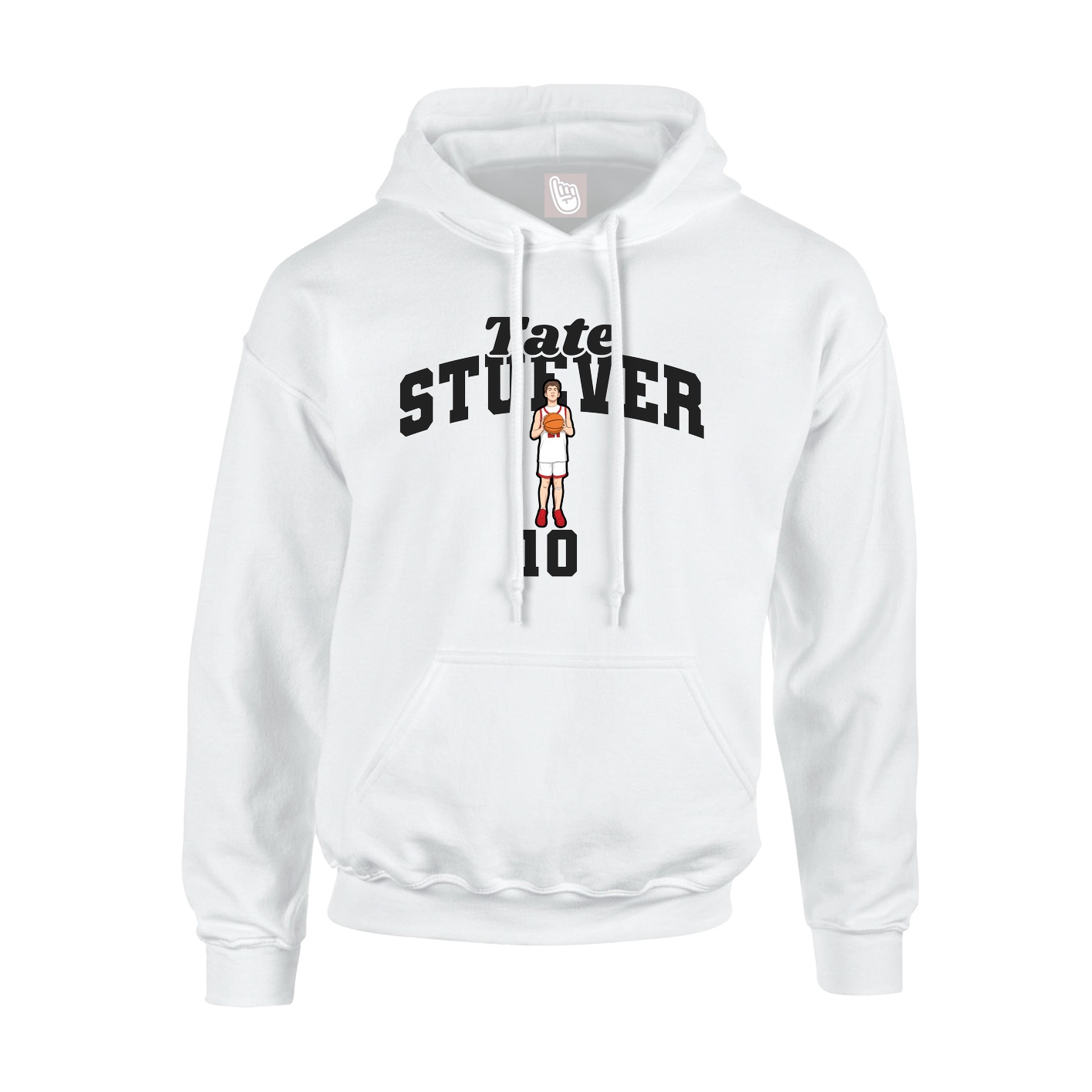 Hoodie — Signature Arch in White