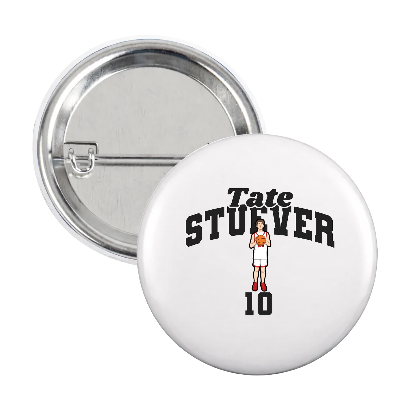 Game Day Button — Signature Arch in White