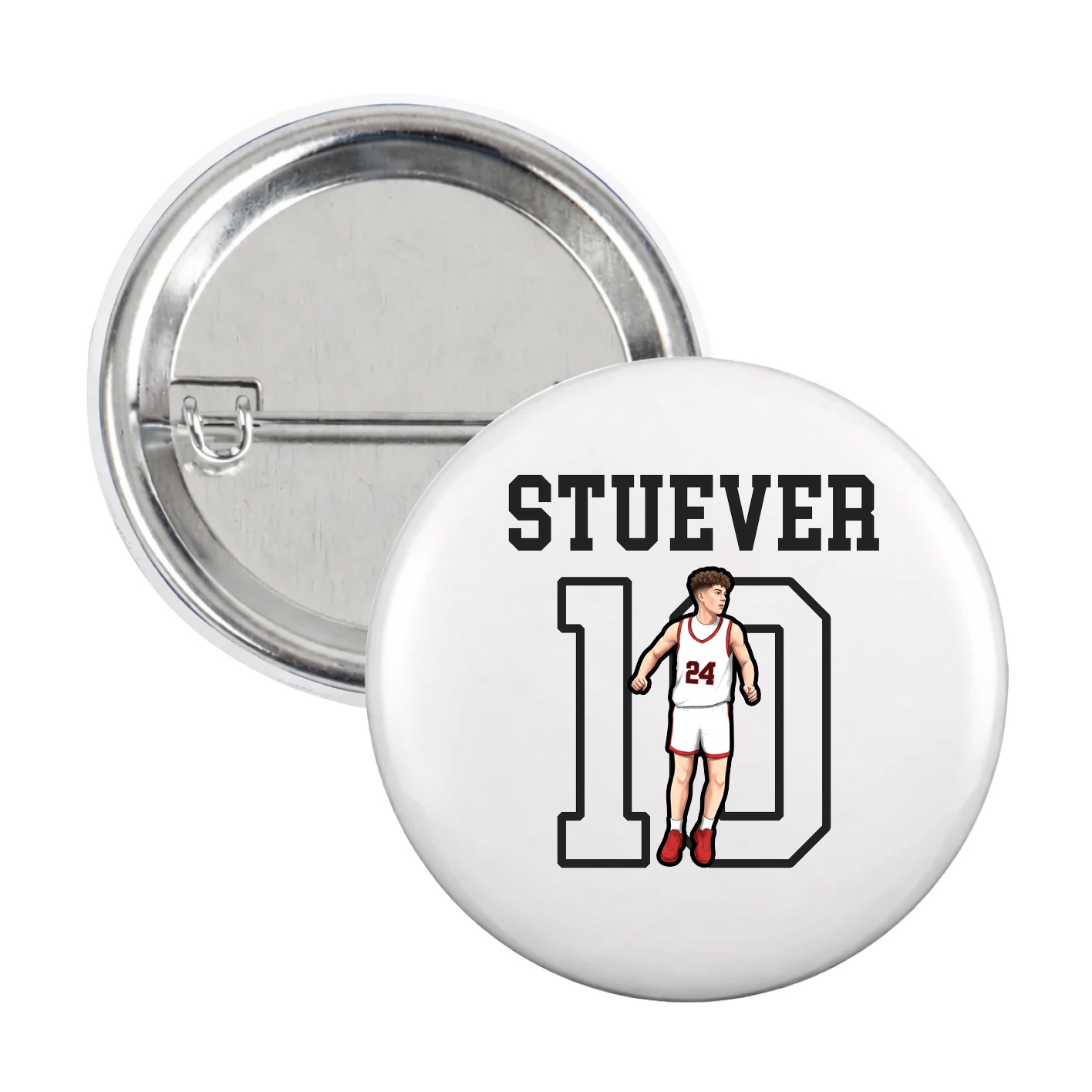 Game Day Button — Shirsey in White