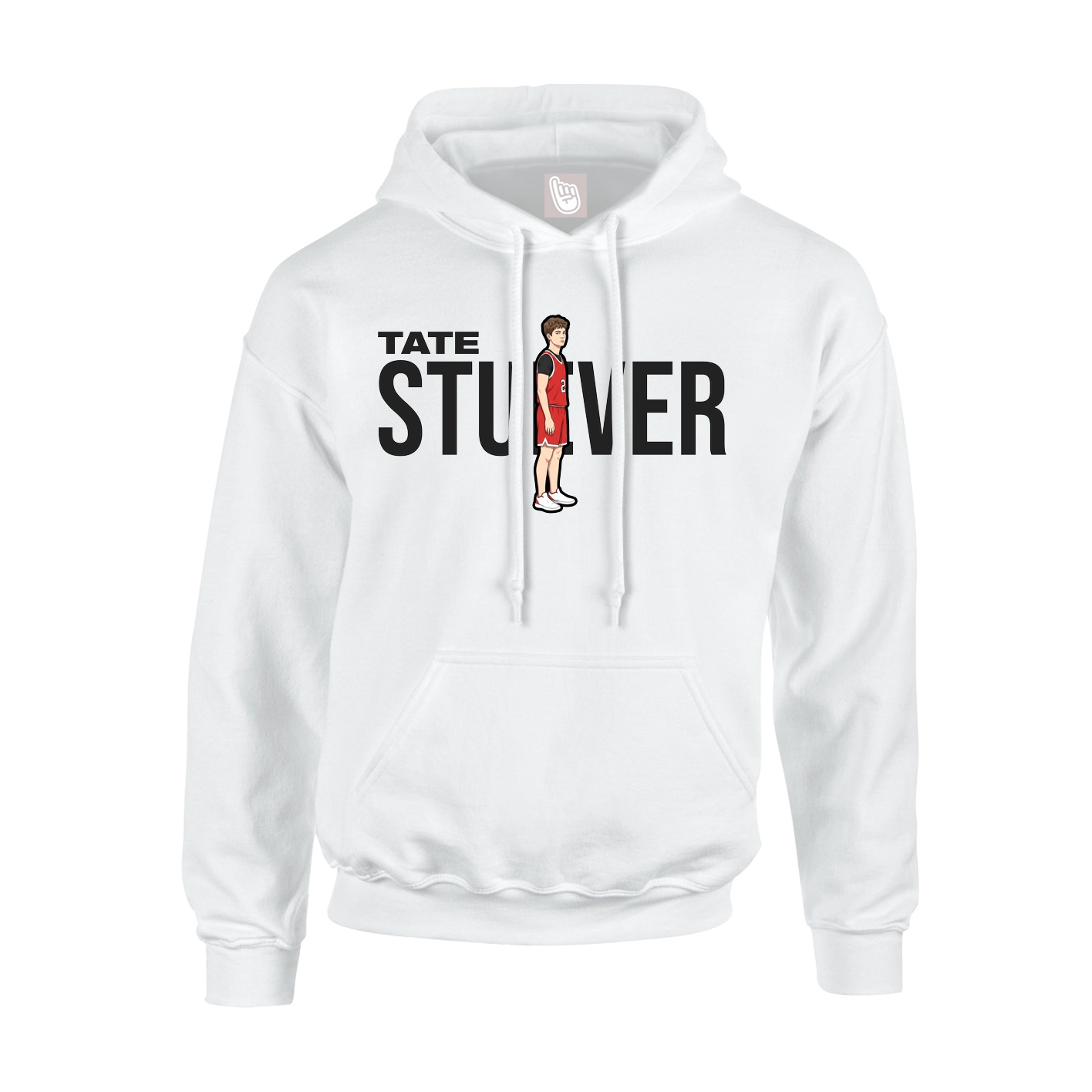Youth Hoodie — Player Name in White