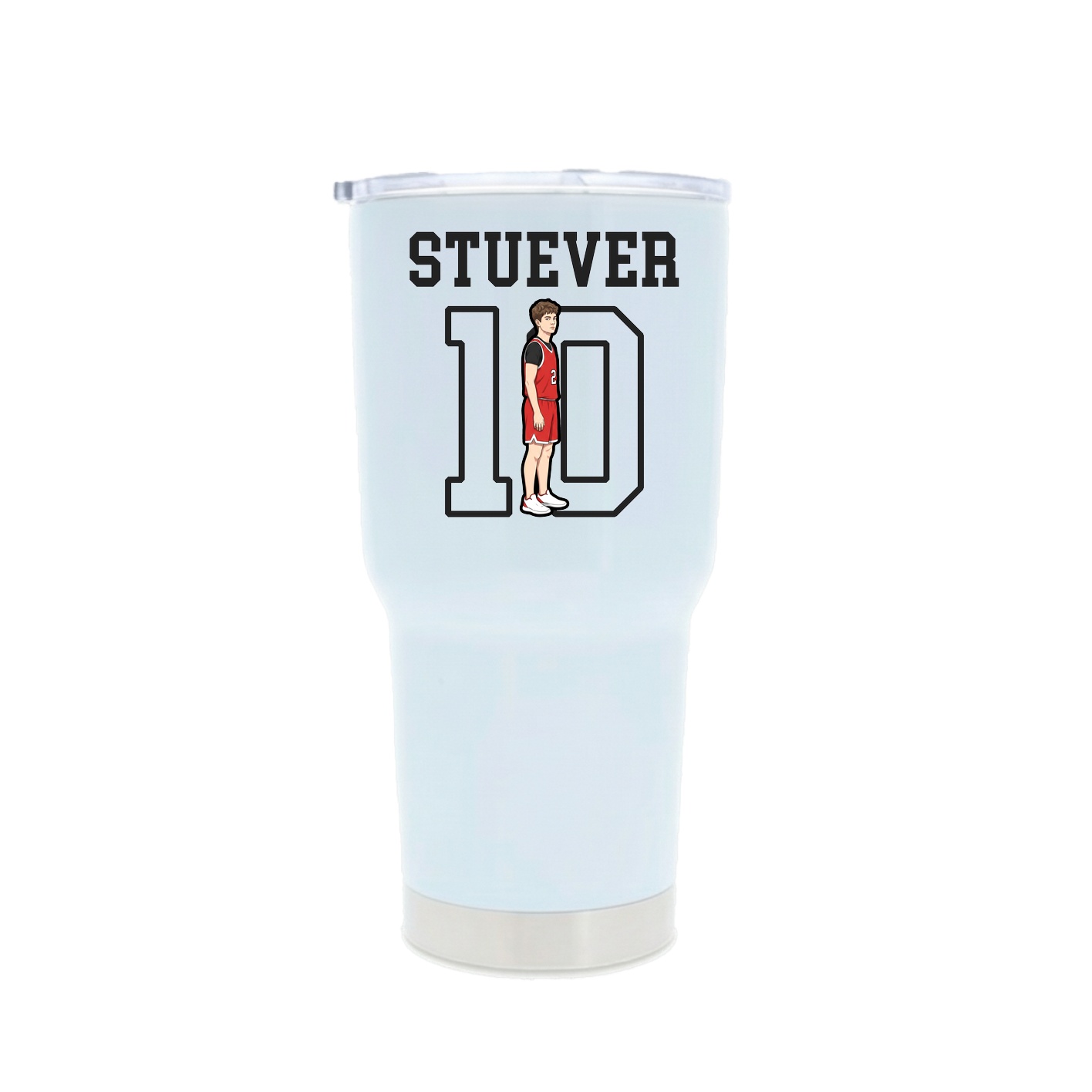 30oz Stainless Steel Tumbler — Shirsey in White