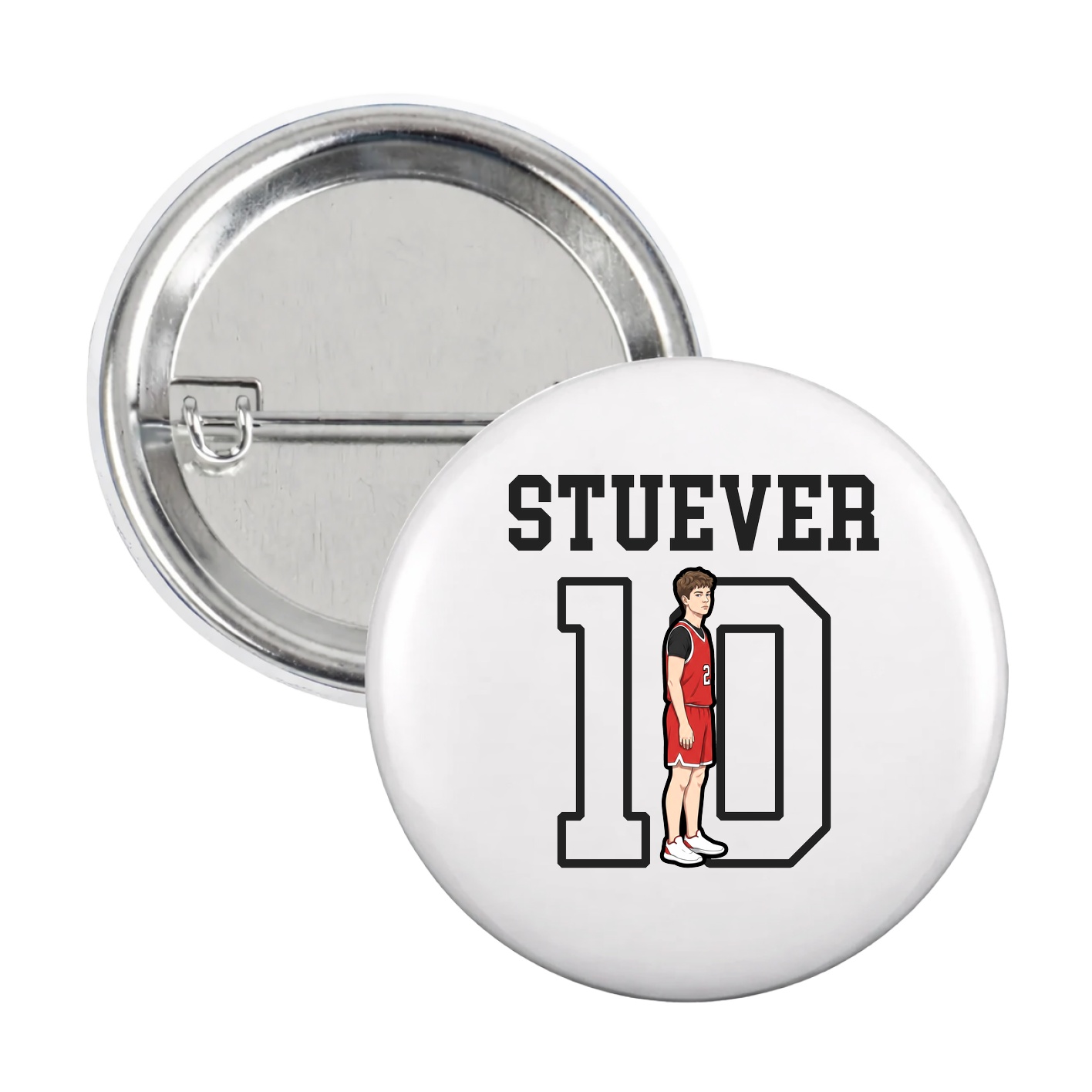 Game Day Button — Shirsey in White