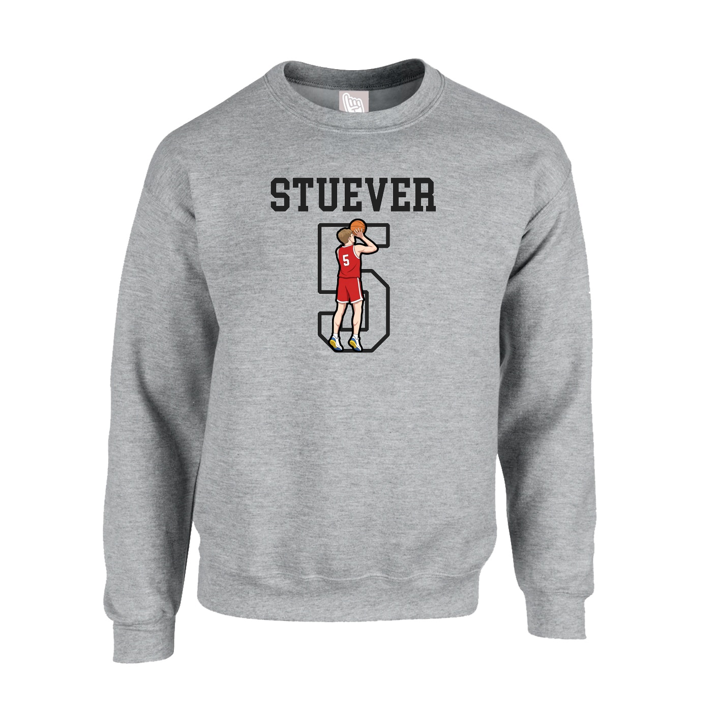 Fleece Crew — Shirsey in Grey