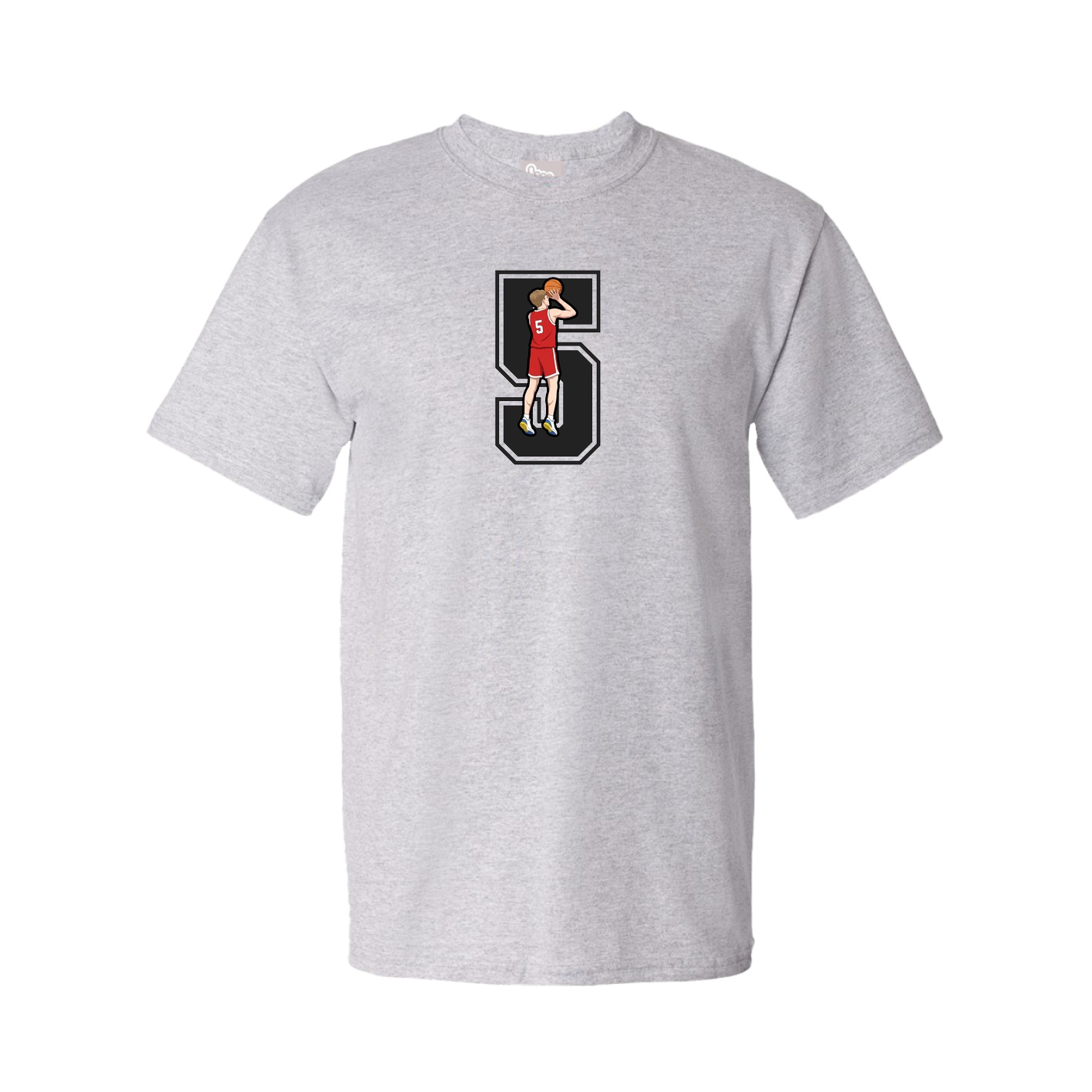 Youth Tee — Number in Grey