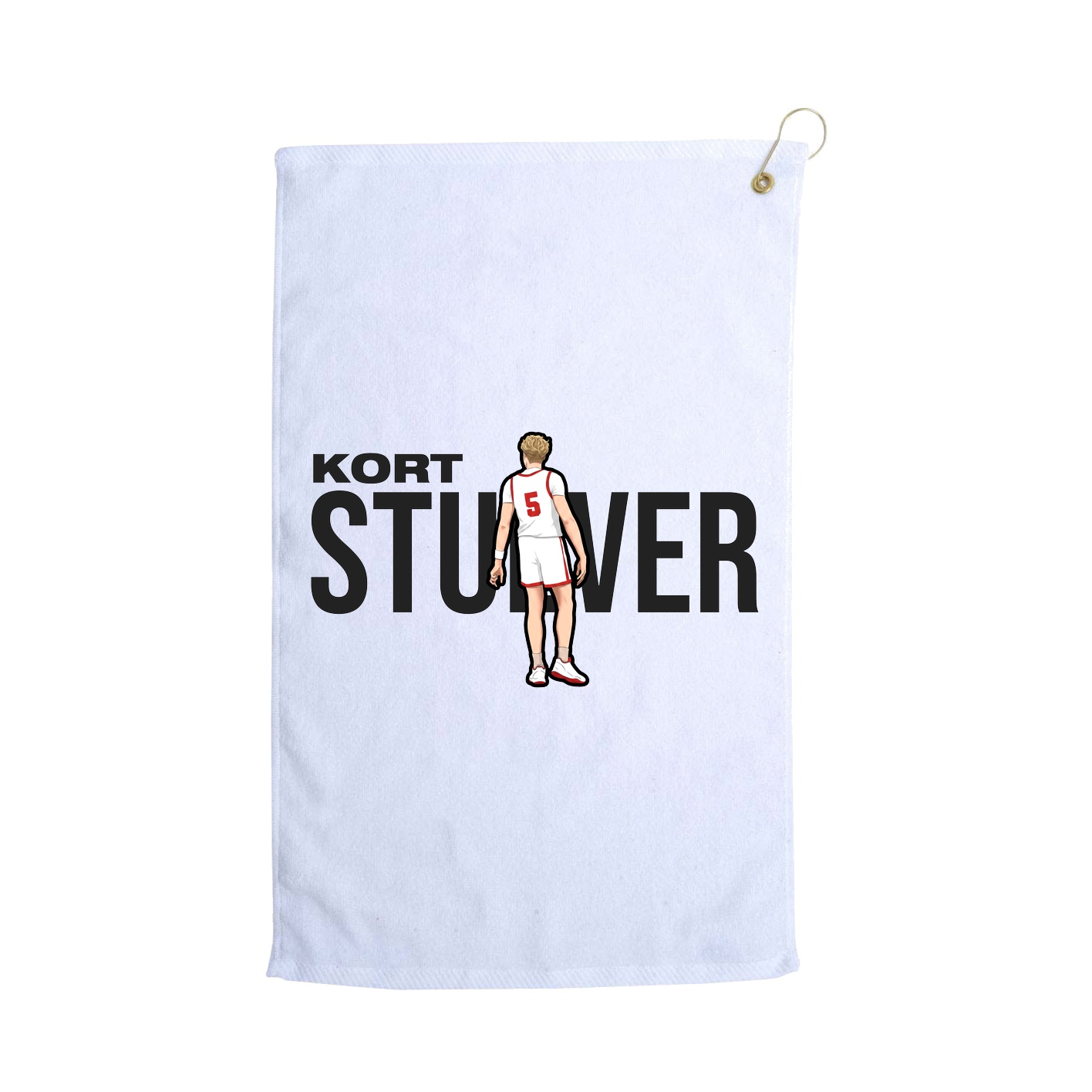 Golf Towel — Player Name in White