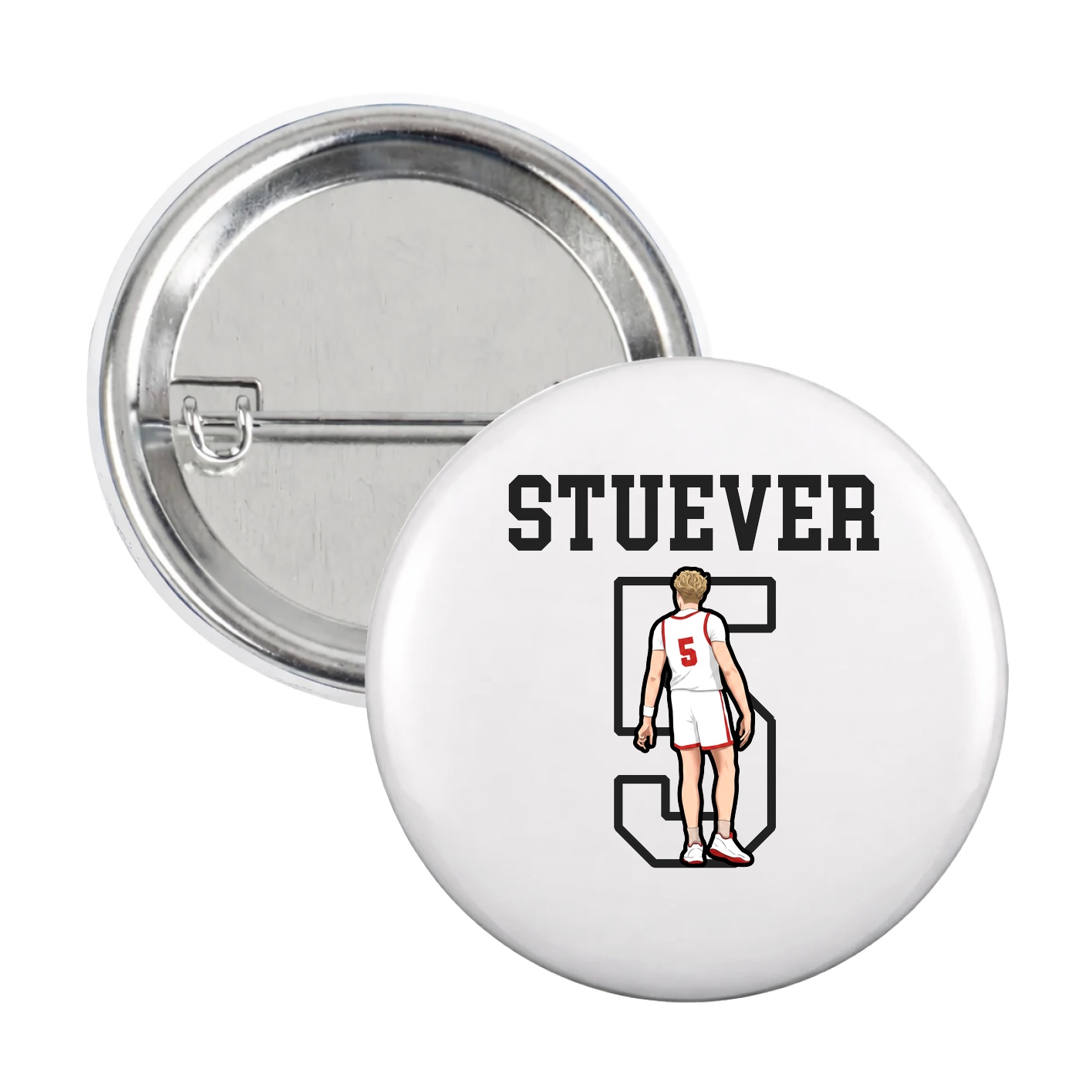 Game Day Button — Shirsey in White
