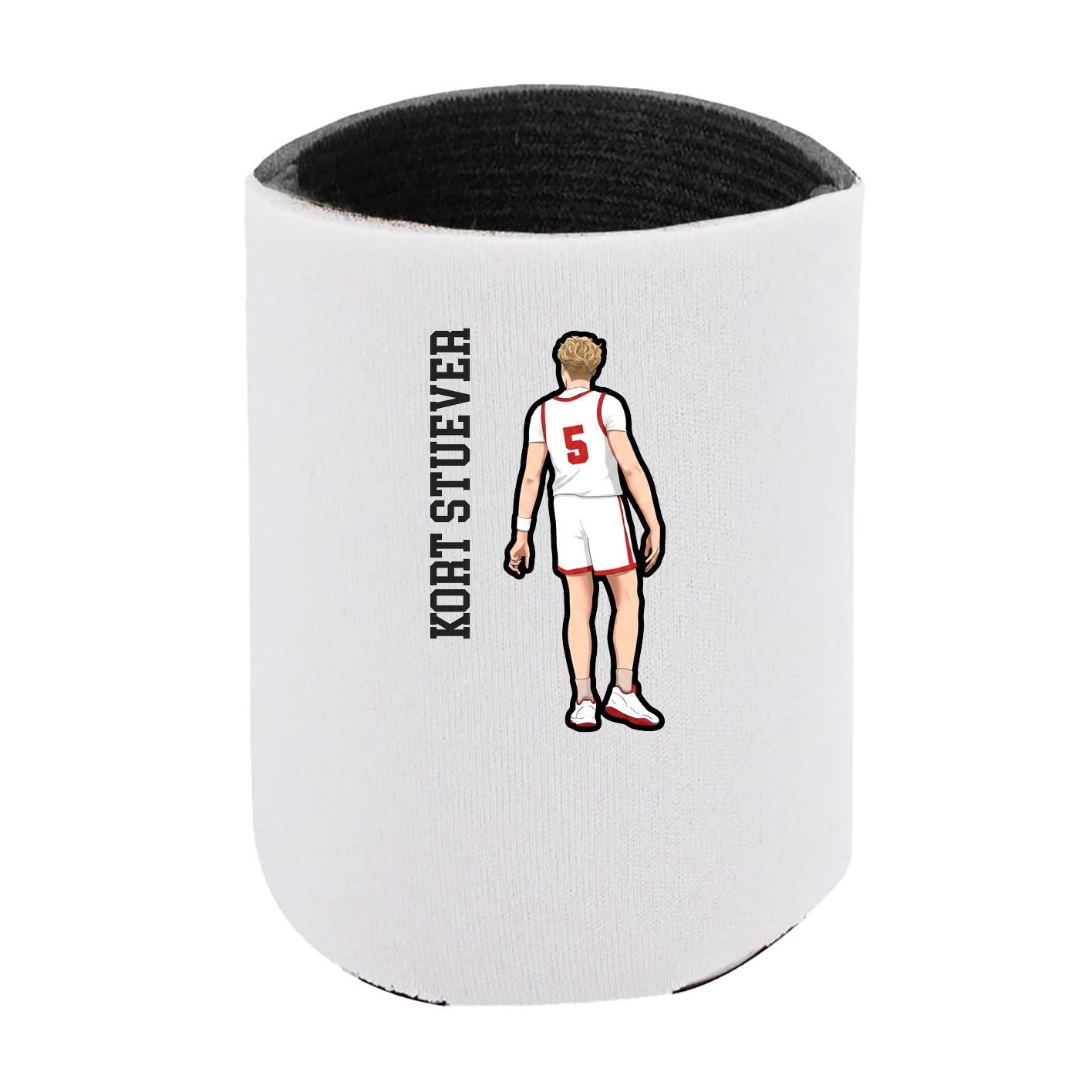 Can Holder — Name Vertical in White