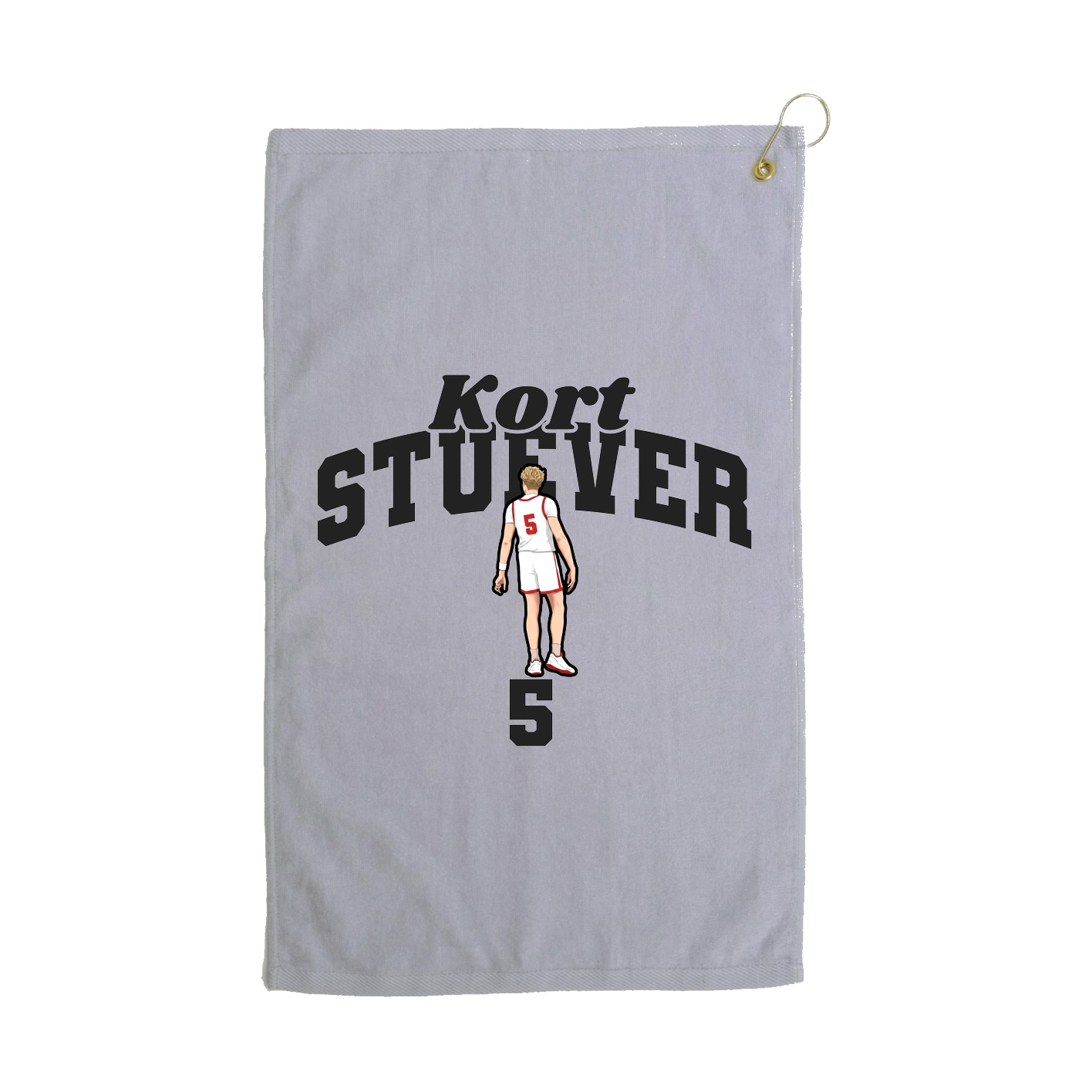 Golf Towel — Signature Arch in Grey