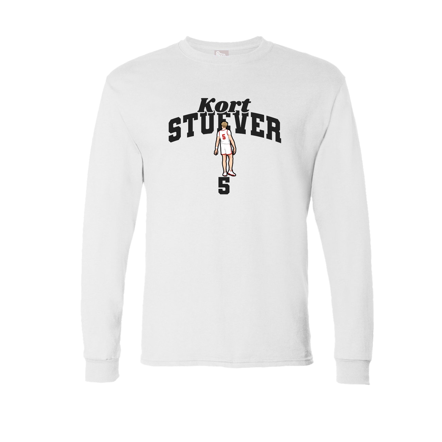 Long Sleeve Tee — Signature Arch in White