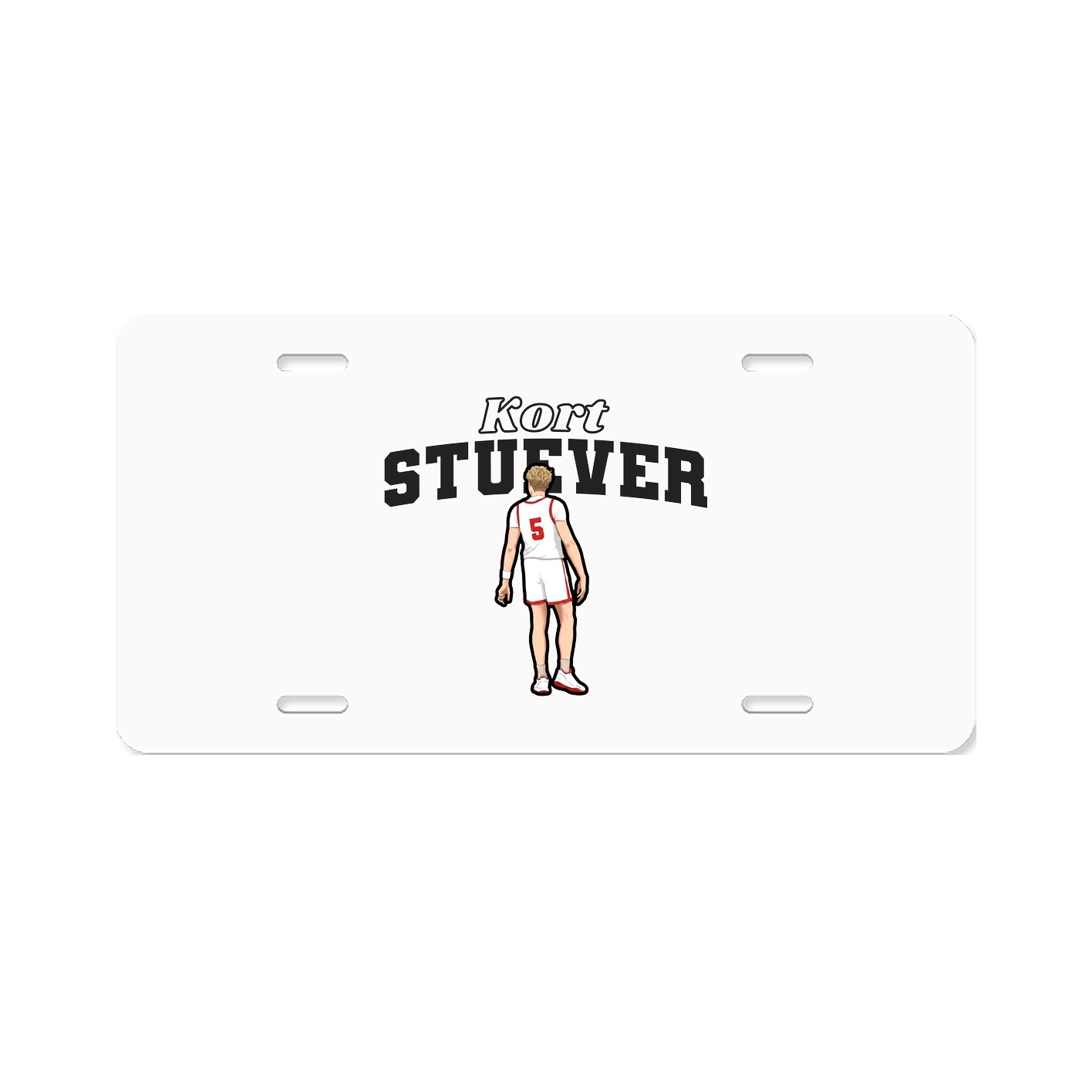 License Plate — Name Arch in Classic