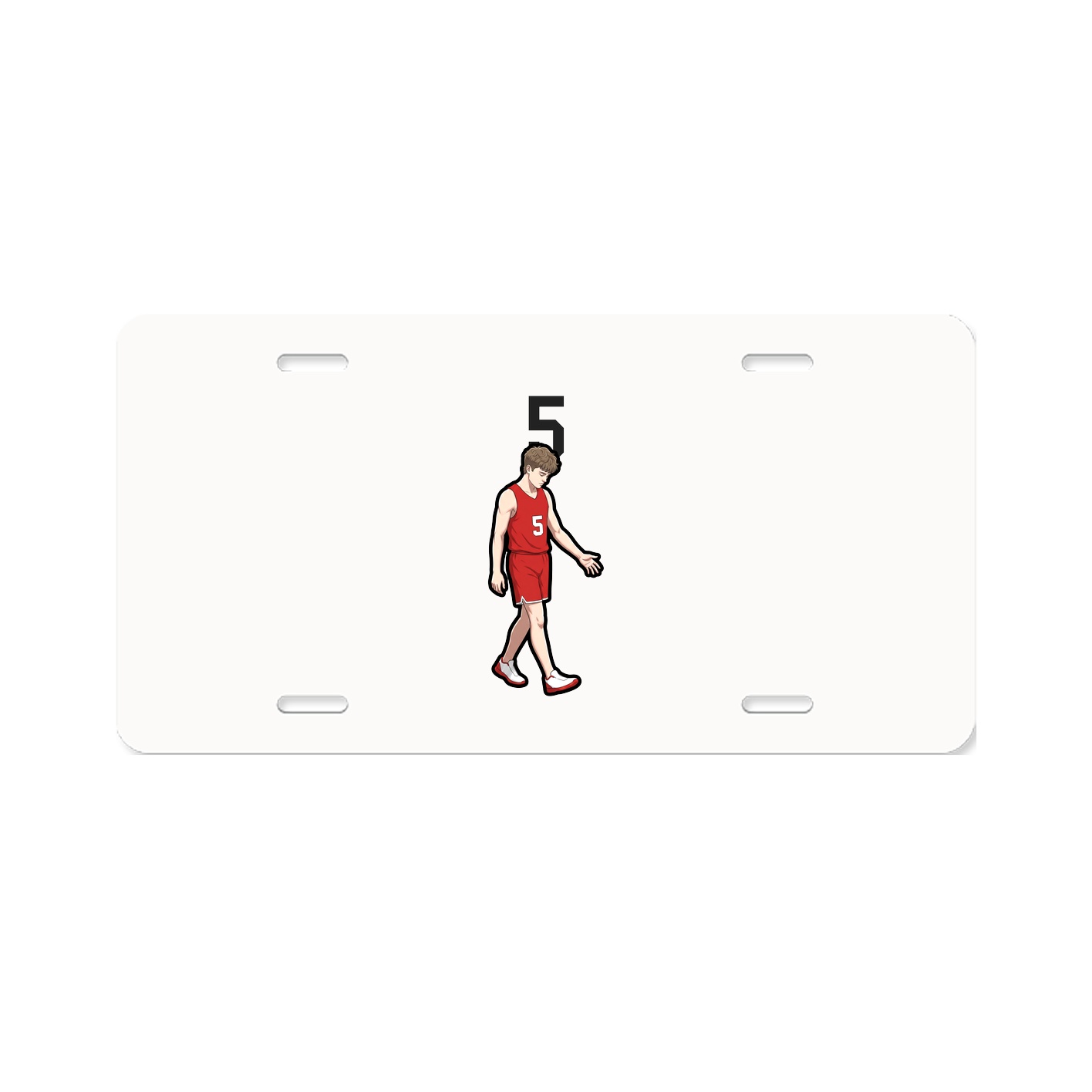License Plate — Number Top in Classic
