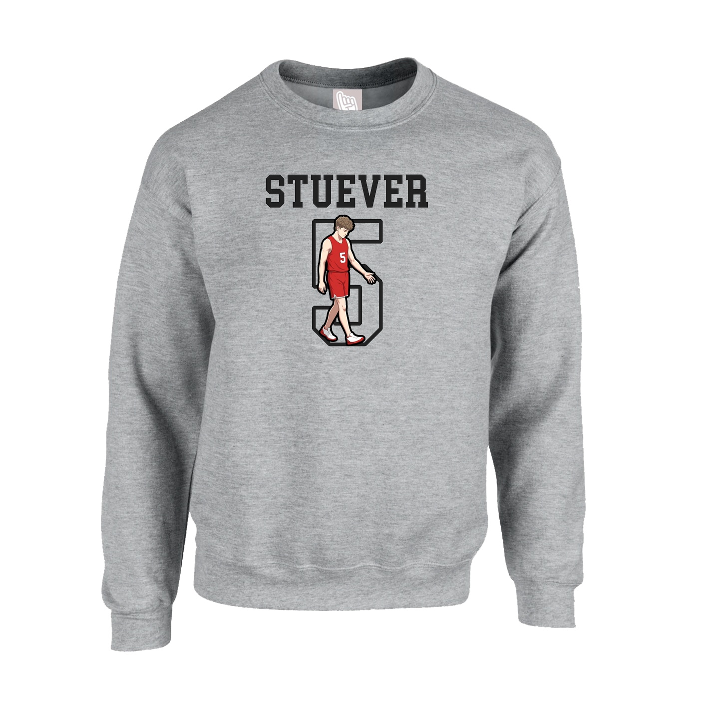 Fleece Crew — Shirsey in Grey