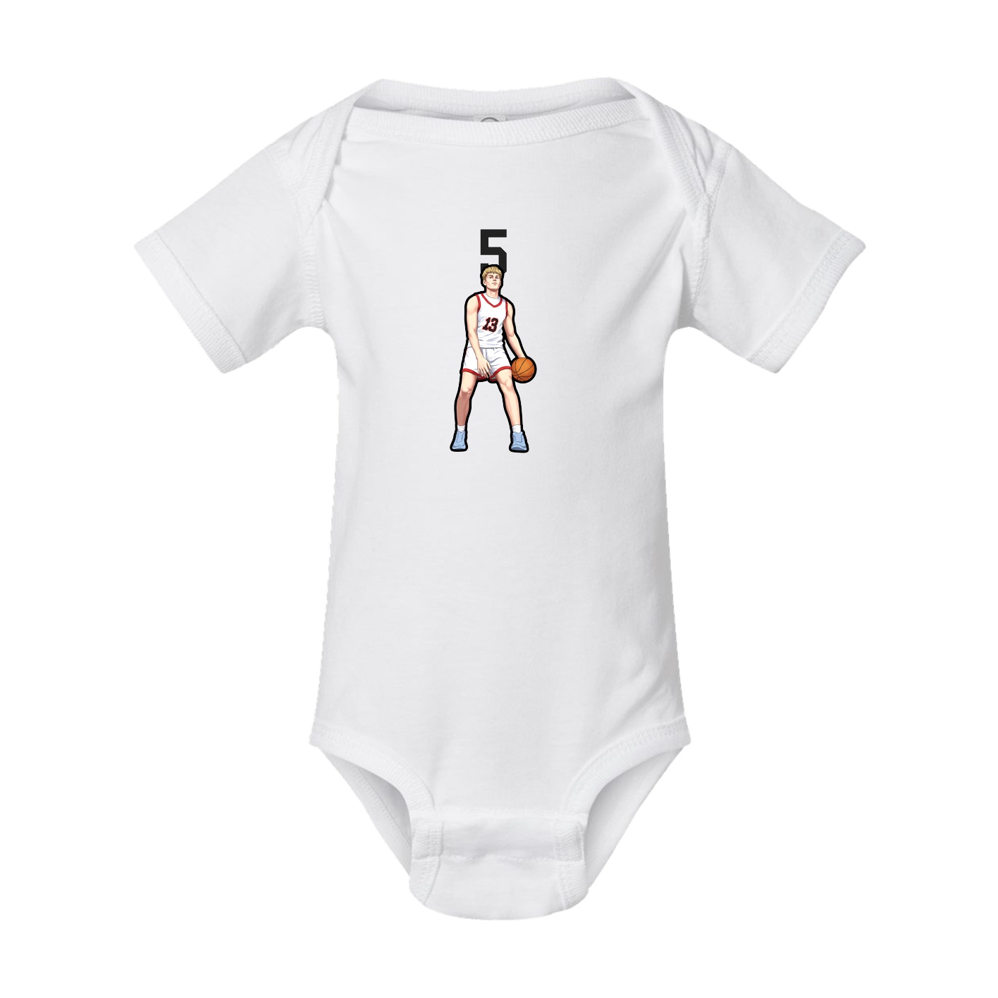 Baby Onesie — Number Top in White