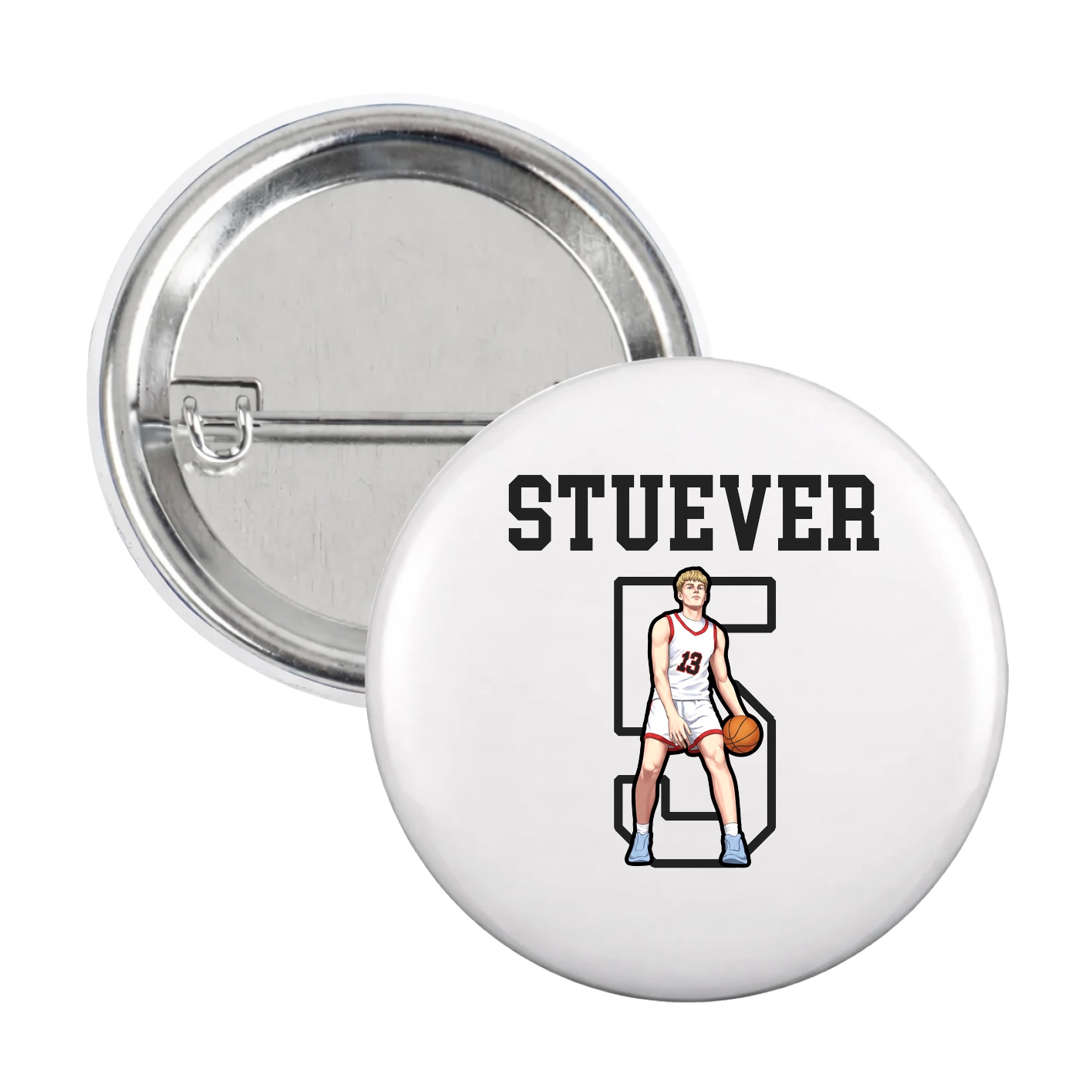 Game Day Button — Shirsey in White