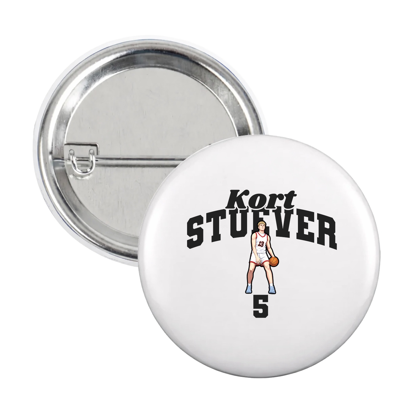 Game Day Button — Signature Arch in White