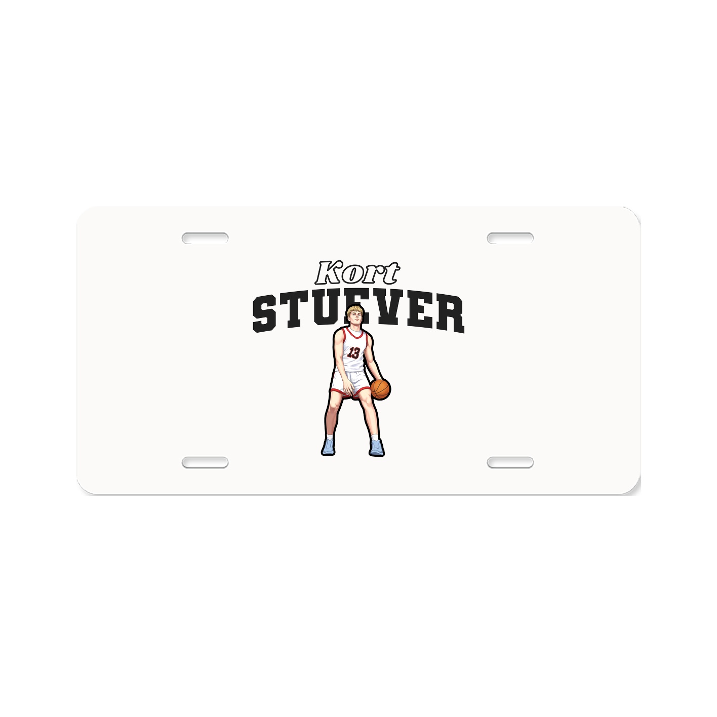 License Plate — Name Arch in Classic