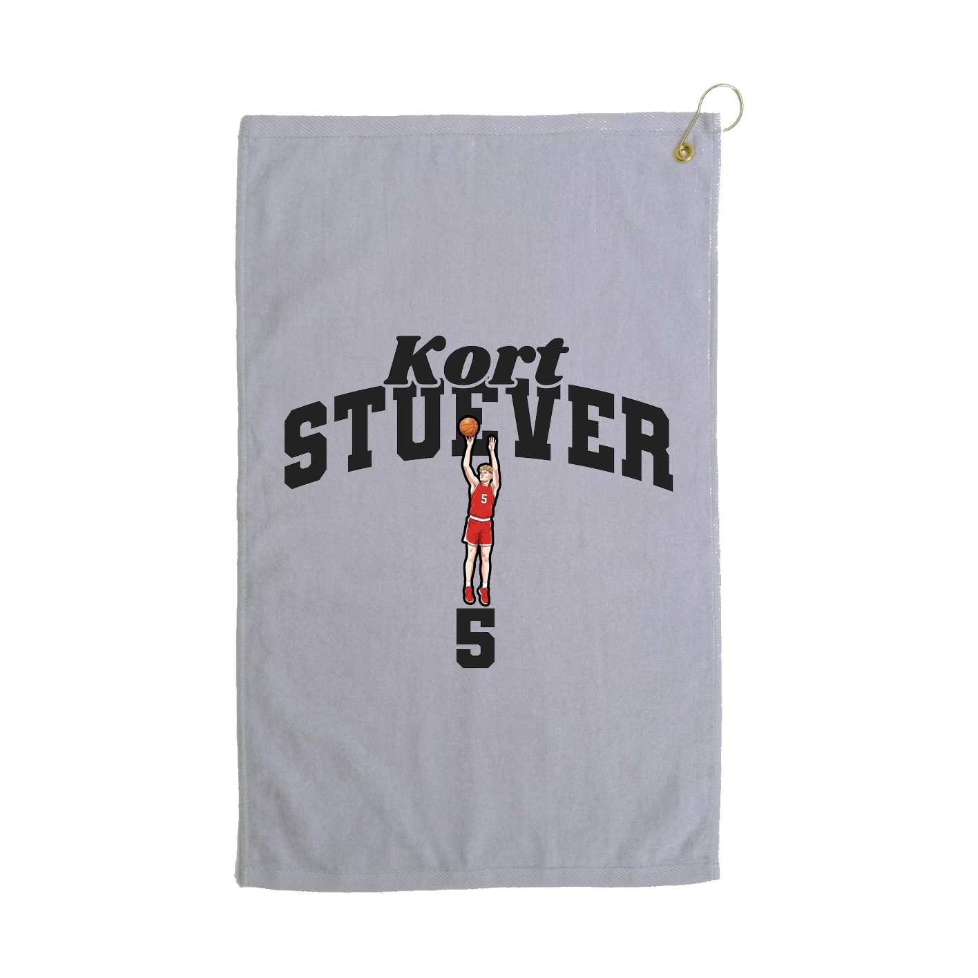 Golf Towel — Signature Arch in Grey
