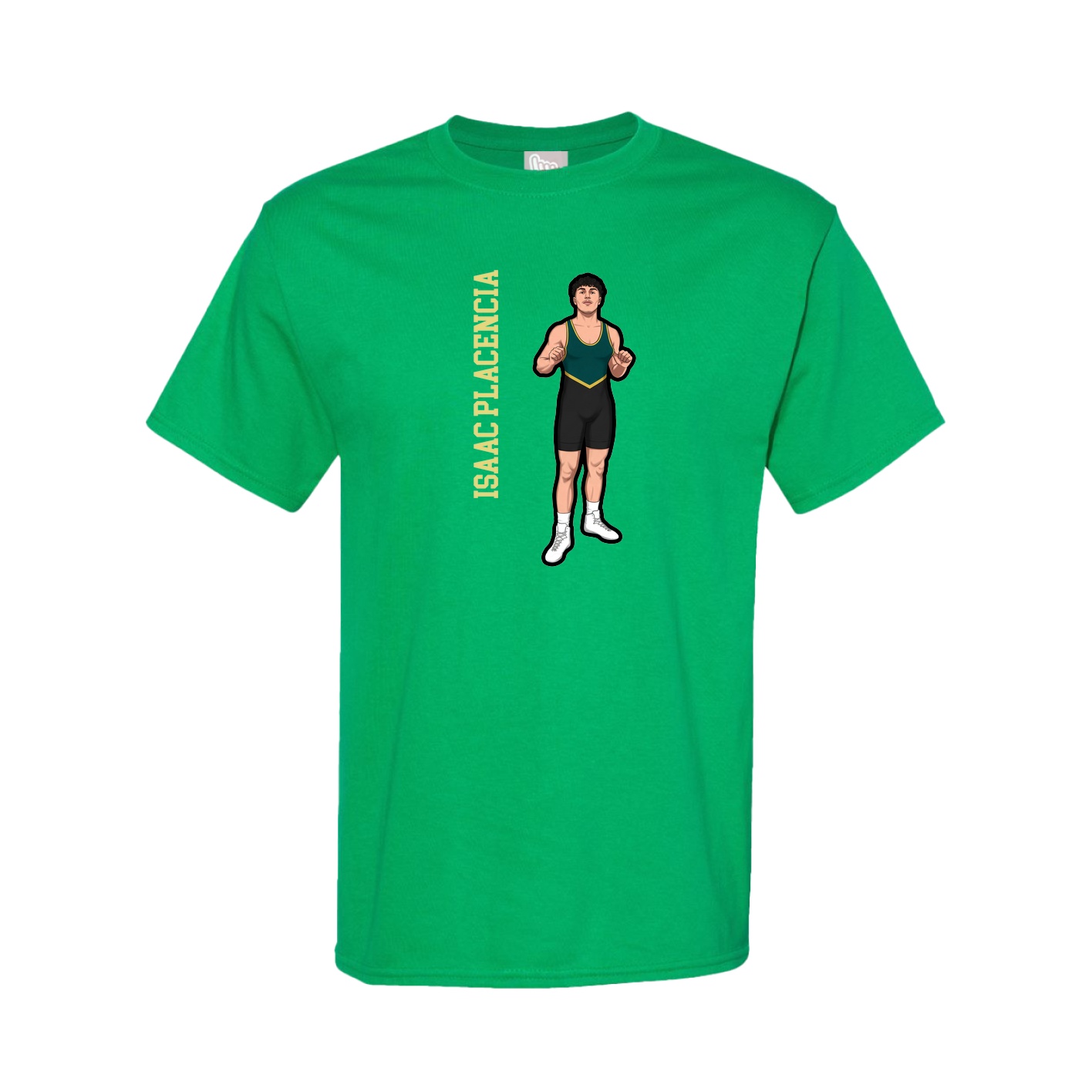 Tee — Name Vertical in Green