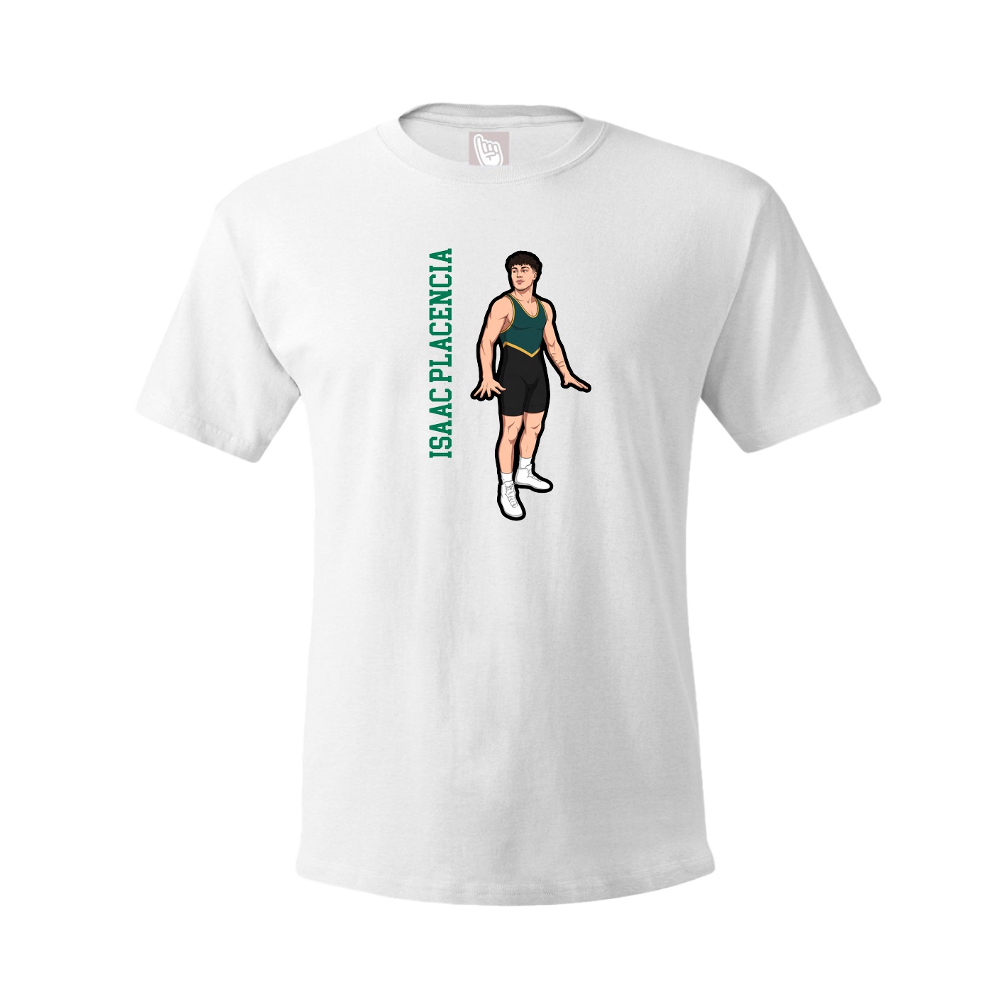 Youth Tee — Name Vertical in White