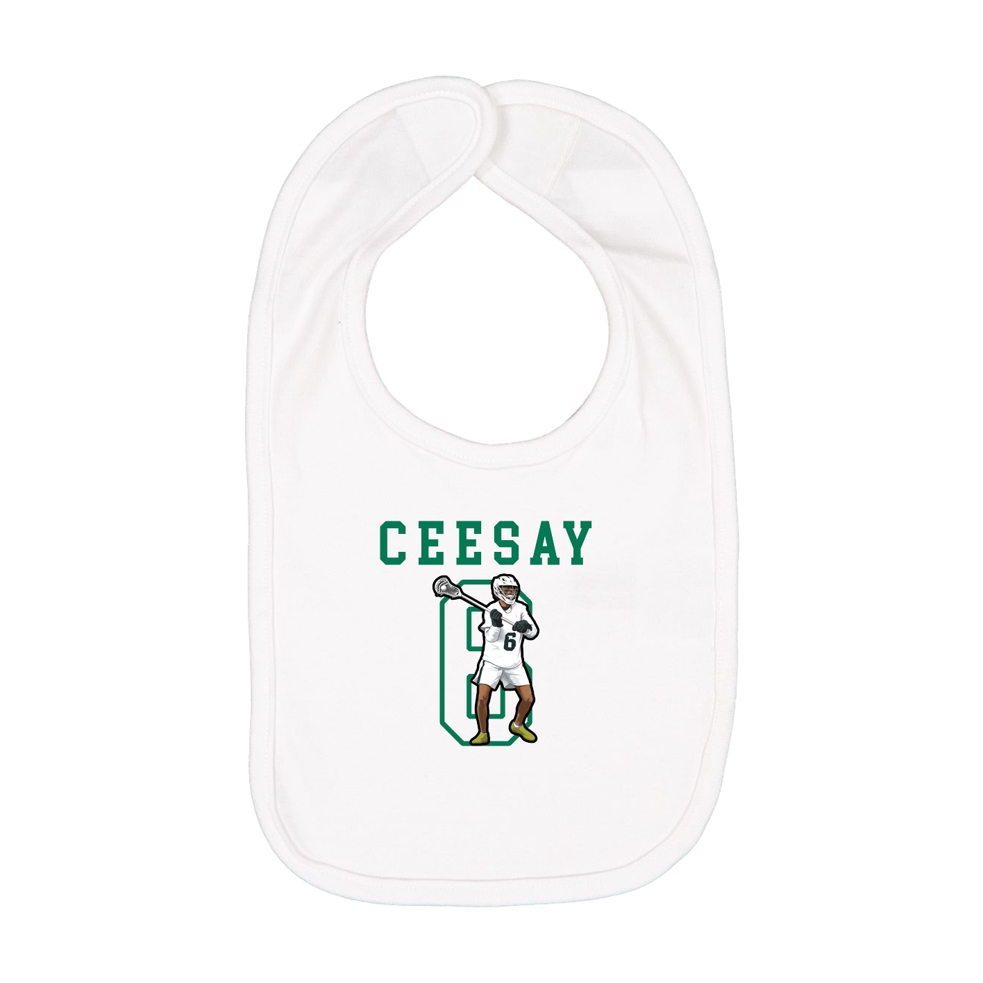 Infant Bib — Shirsey in White