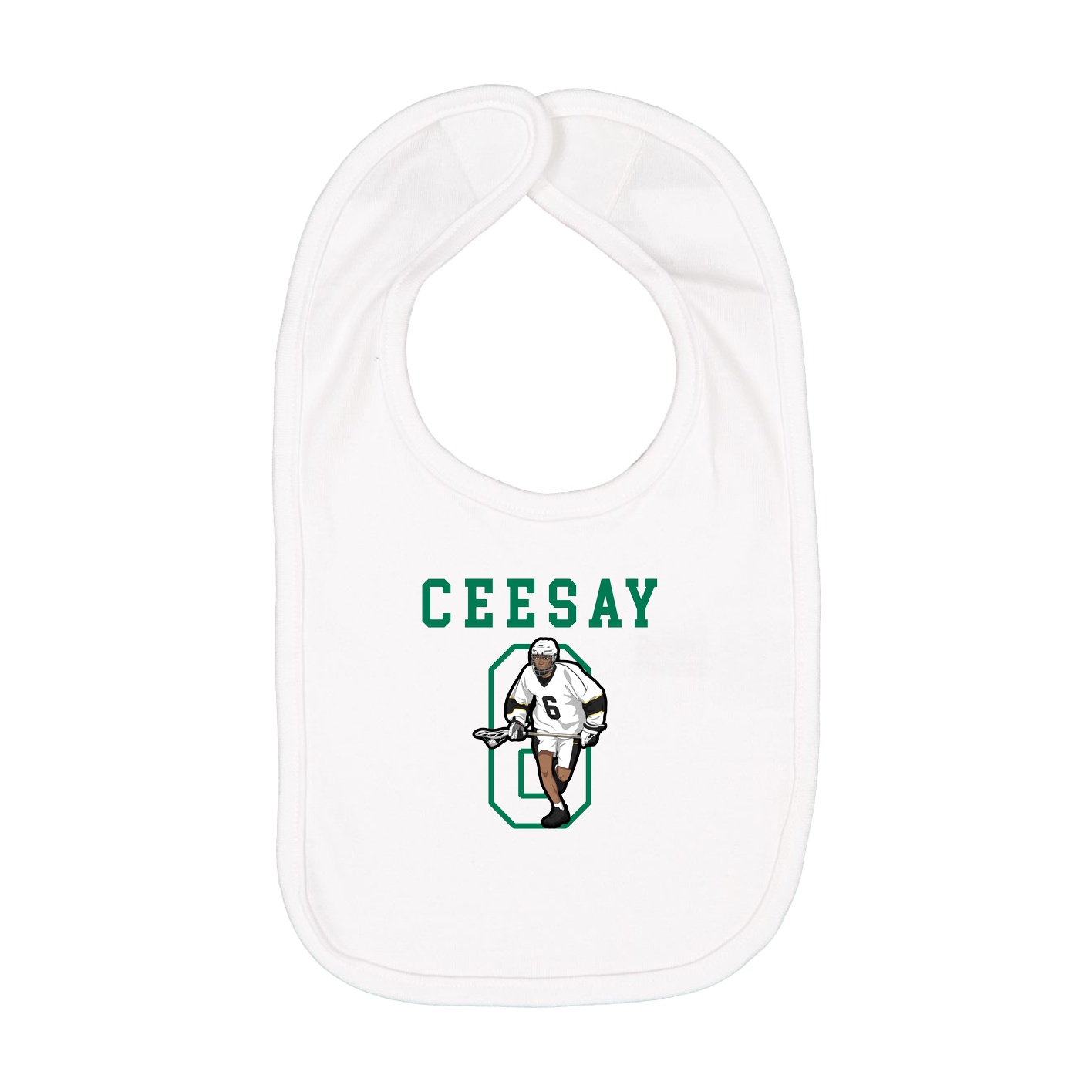 Infant Bib — Shirsey in White
