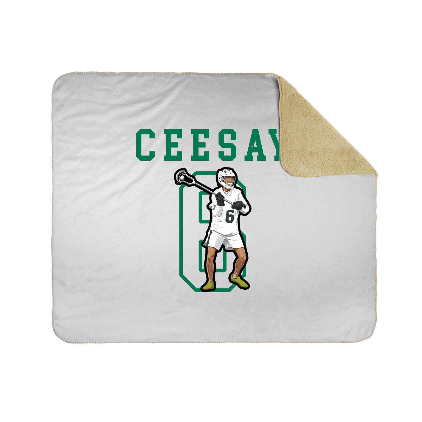 Throw Blanket — Shirsey in White