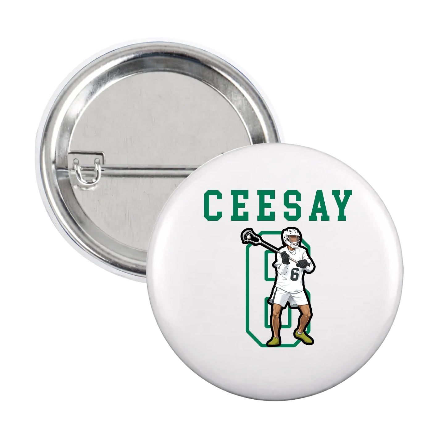 Game Day Button — Shirsey in White