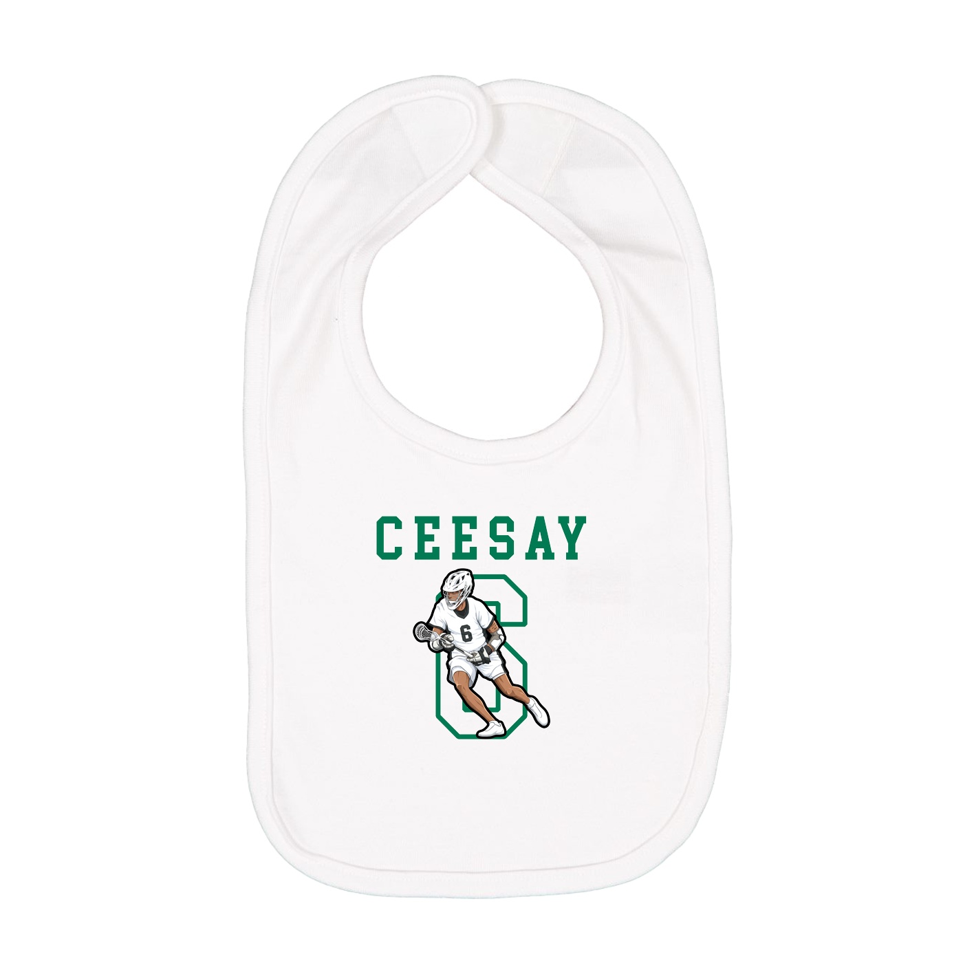 Infant Bib — Shirsey in White