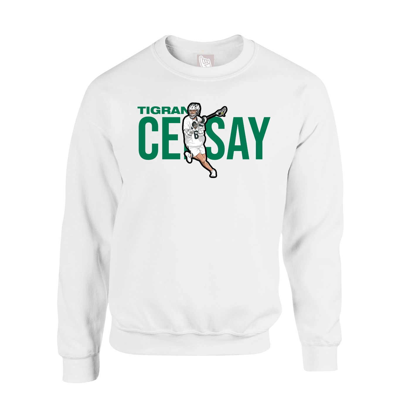 Fleece Crew — Player Name in White