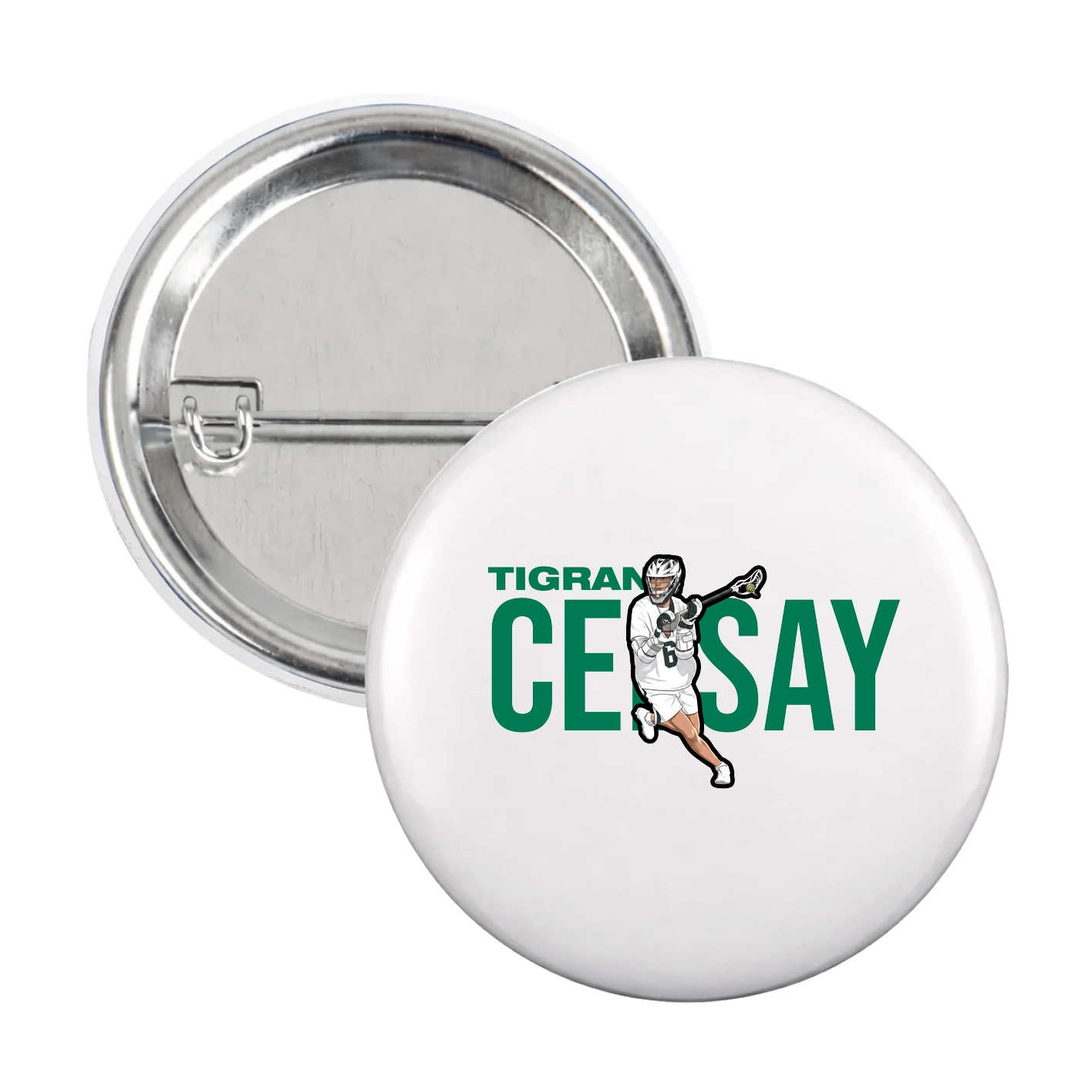 Game Day Button — Player Name in White