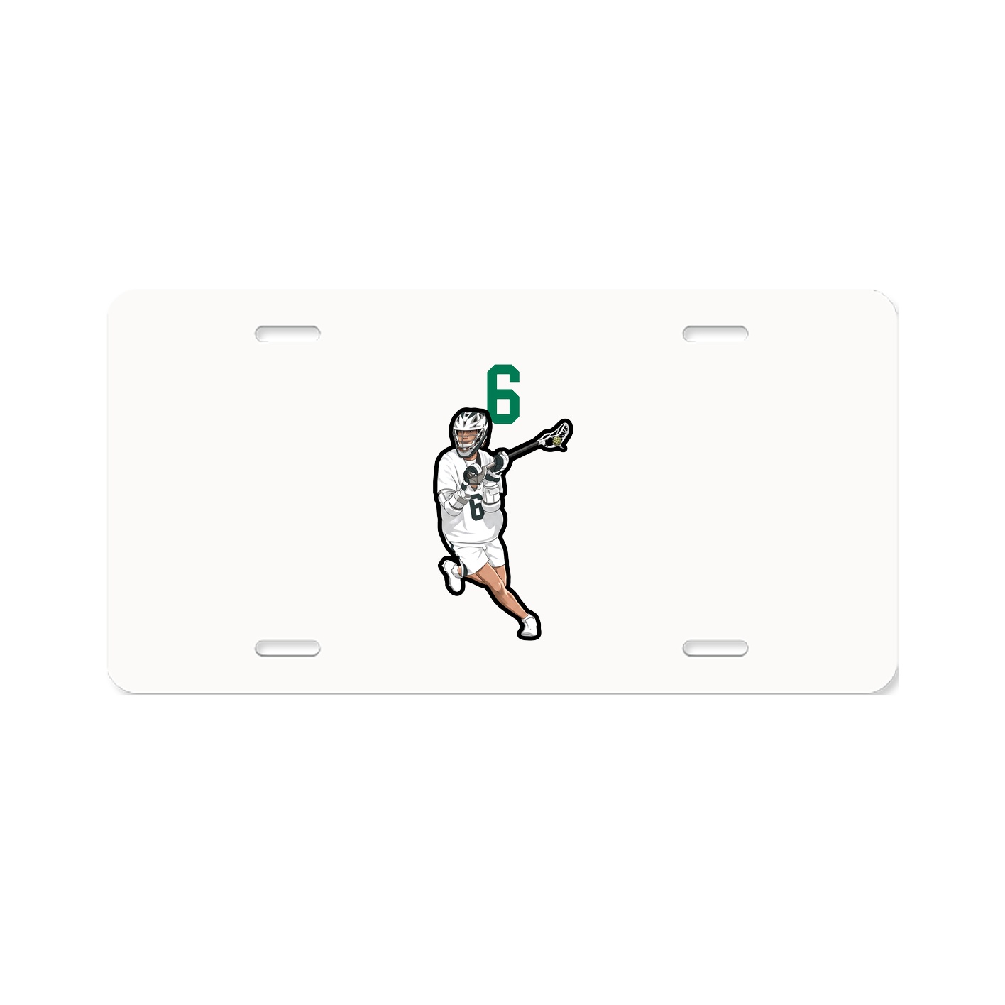 License Plate — Number Top in Classic