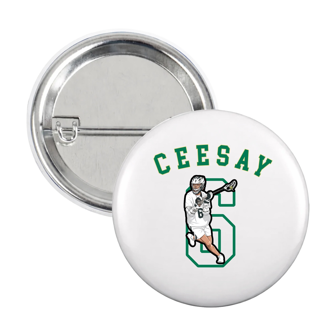 Game Day Button — Shirsey Arch in White