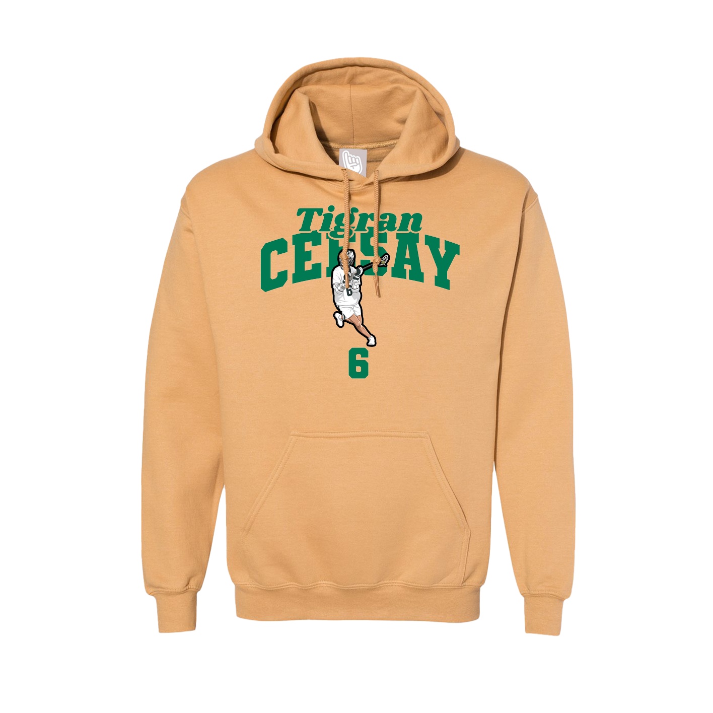 Hoodie — Signature Arch in Vegas Gold