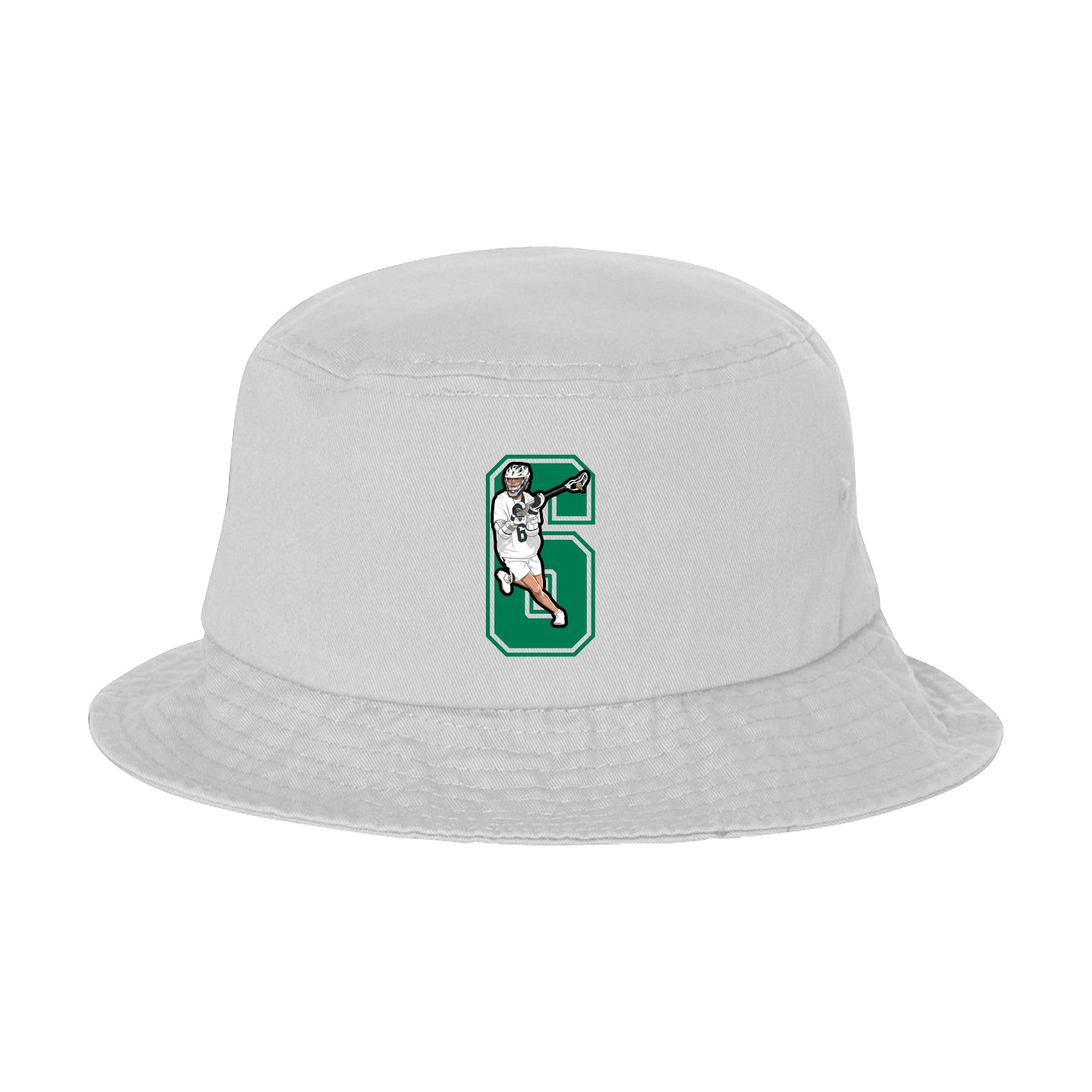Bucket Cap — Number in White