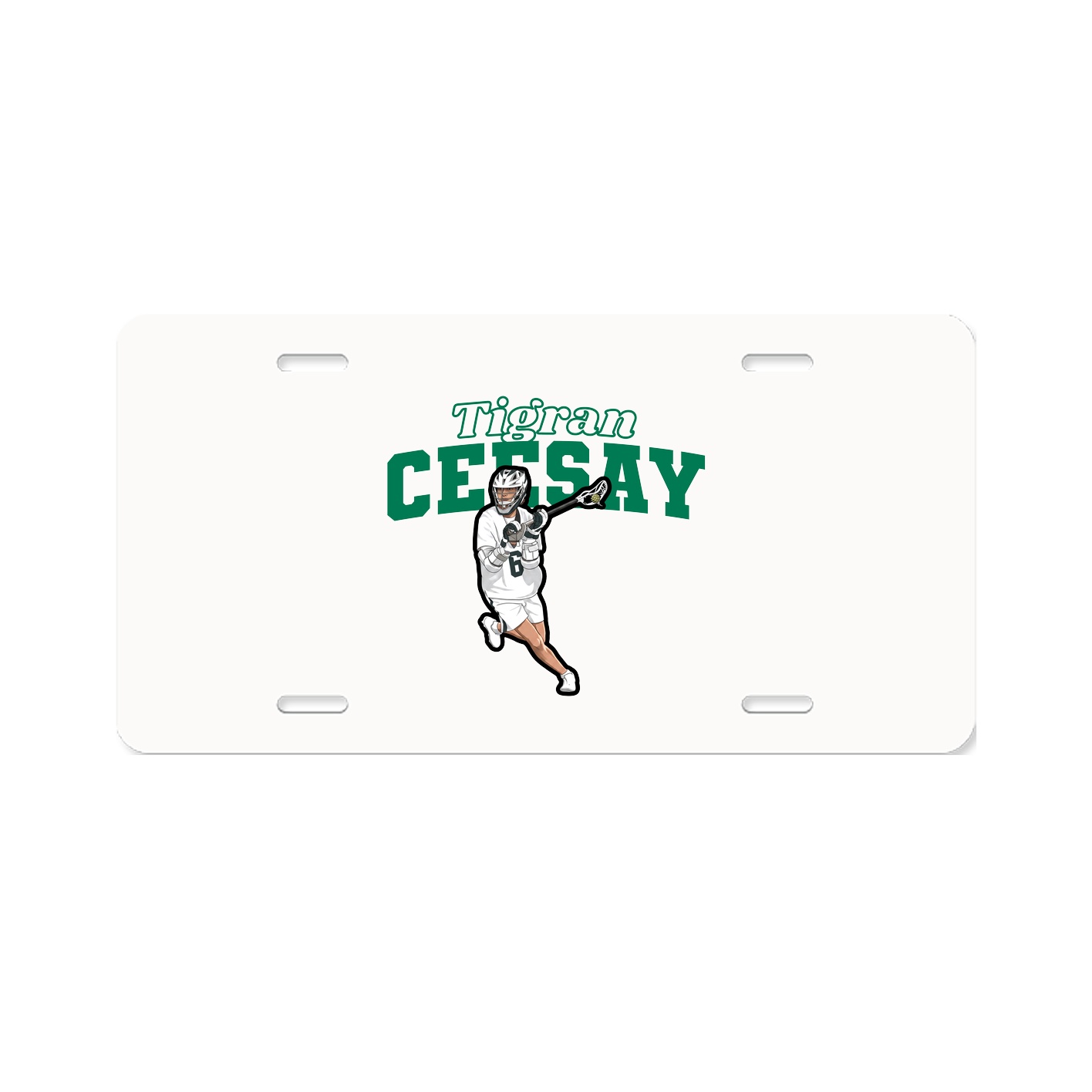 License Plate — Name Arch in Classic