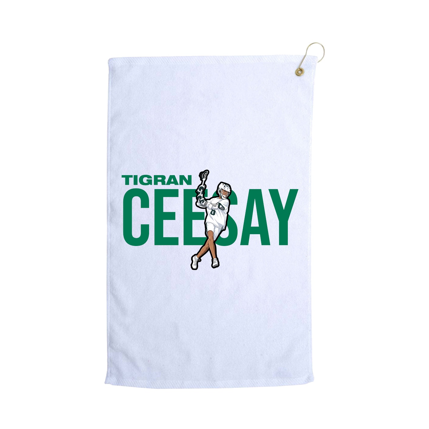 Golf Towel — Player Name in White