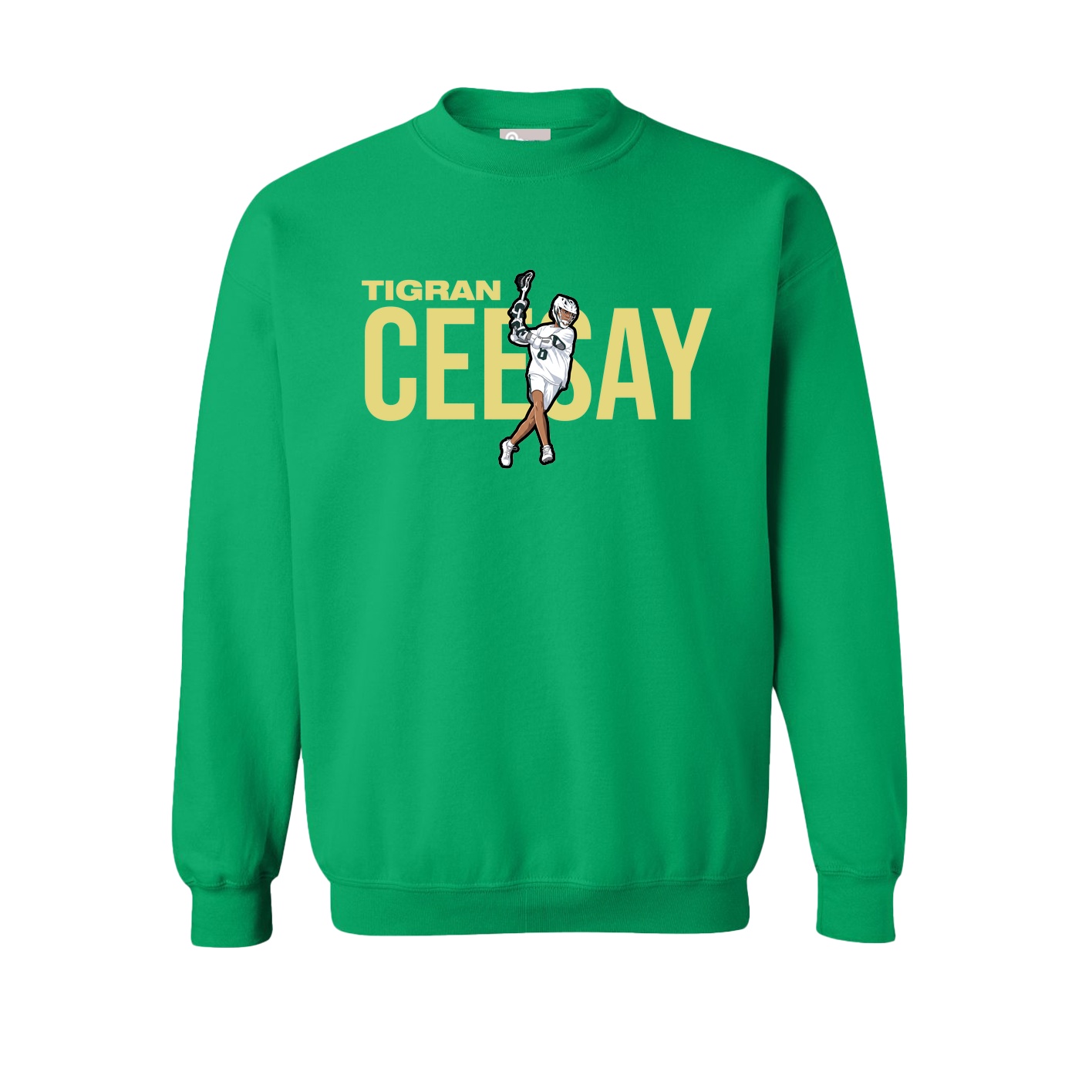 Fleece Crew — Player Name in Green