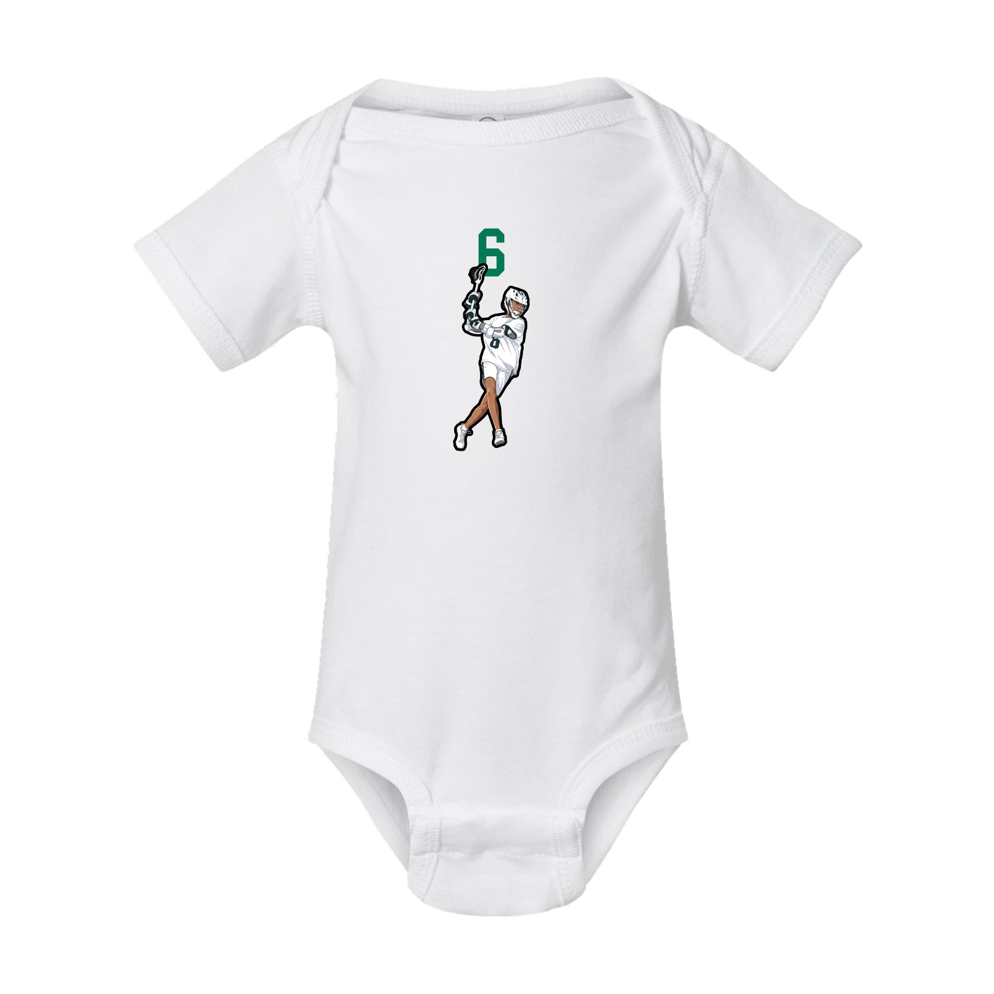 Baby Onesie — Number Top in White
