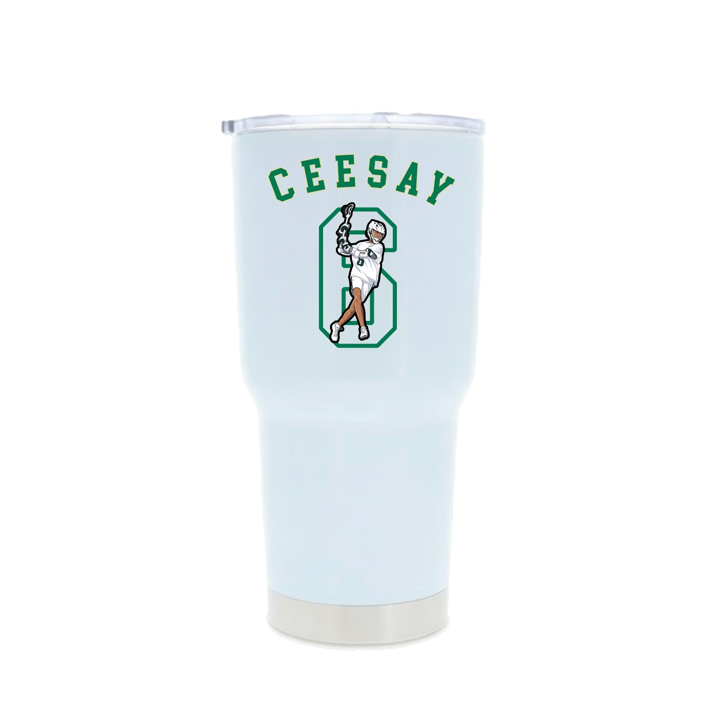 30oz Stainless Steel Tumbler — Shirsey Arch in White