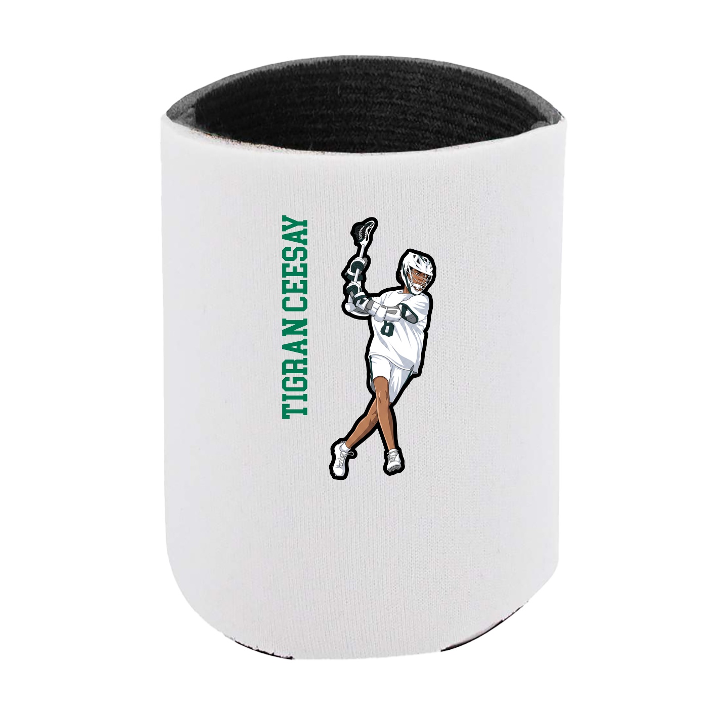 Can Holder — Name Vertical in White